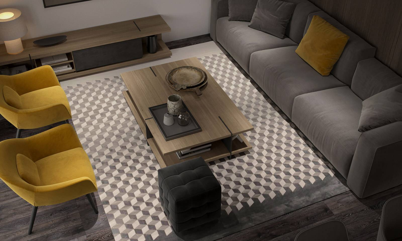 Обложка проекта: Poliform interior 3D rendering