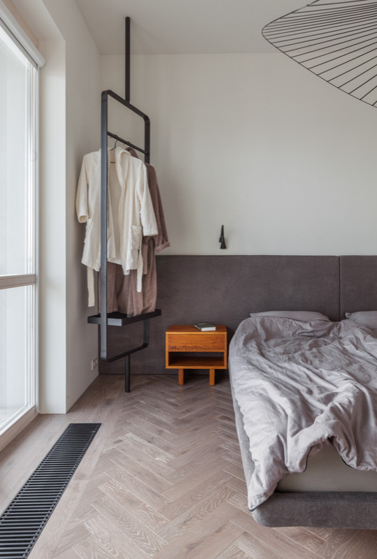 PRS Apartment. Монохромный интерьер «с лестницей в небо»