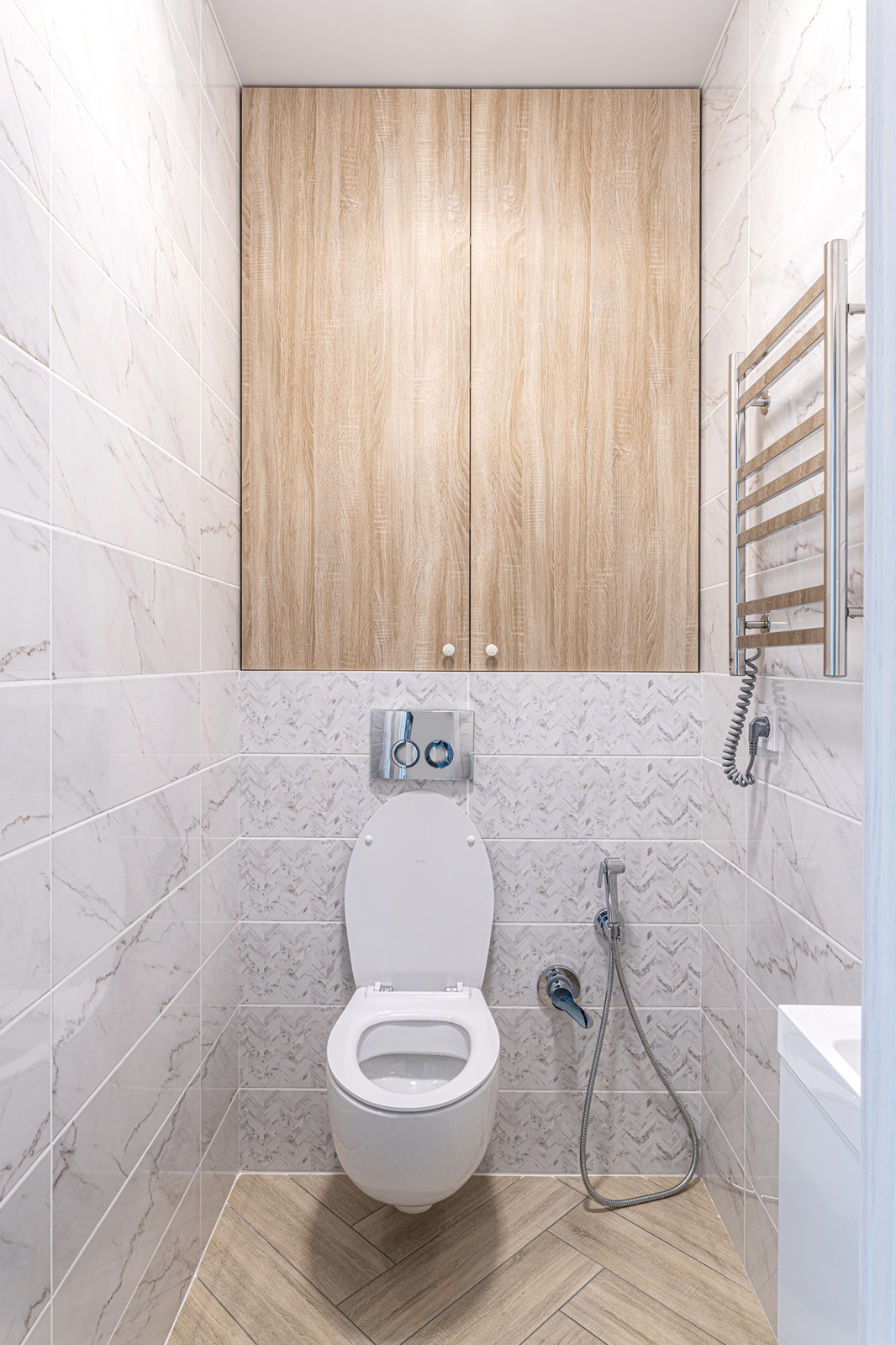 Трехкомнатная квартира 75.06 М² для семьи в мягких оттенках розового и бежевого