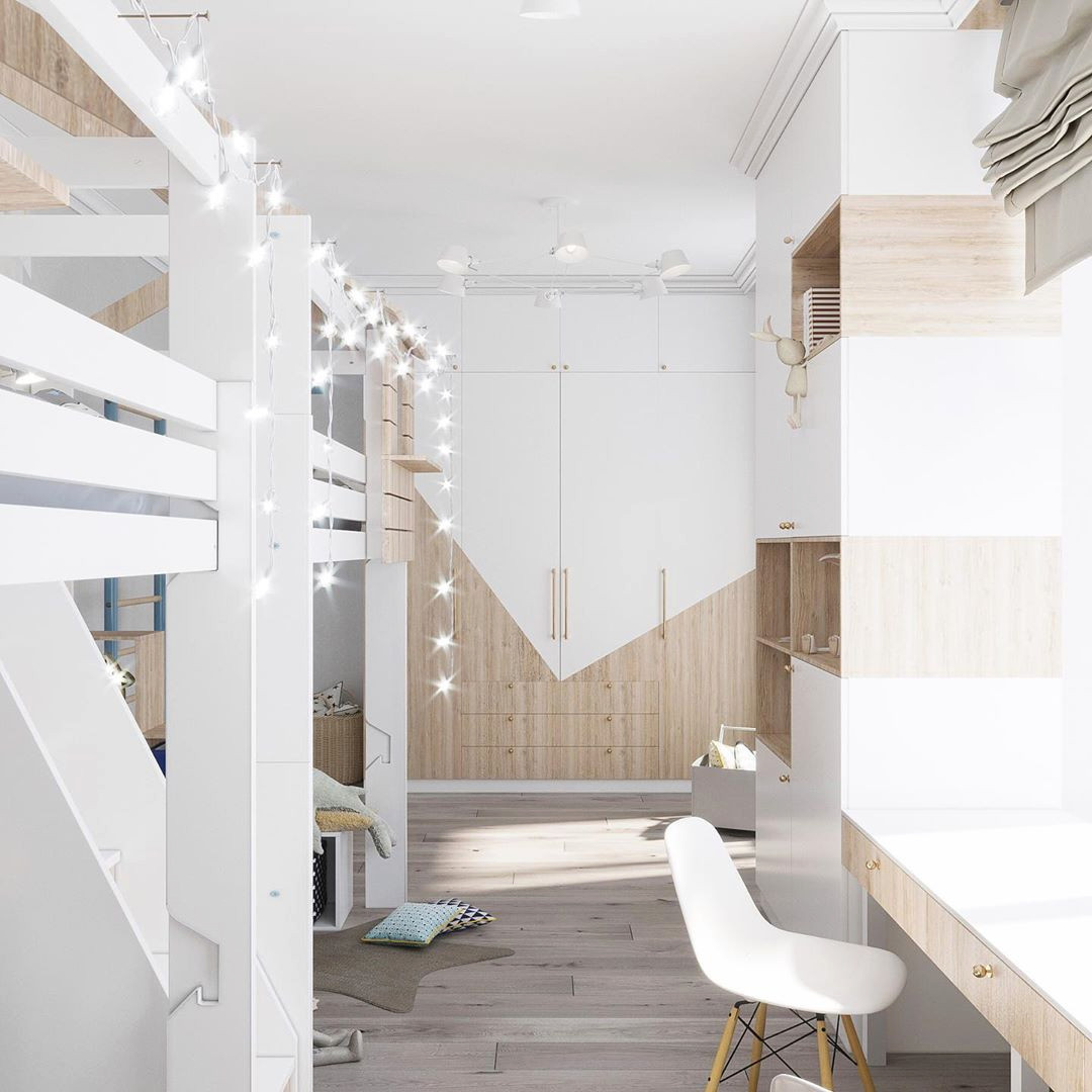 Детская для двух мальчиков с Горами на стенах Alltowall