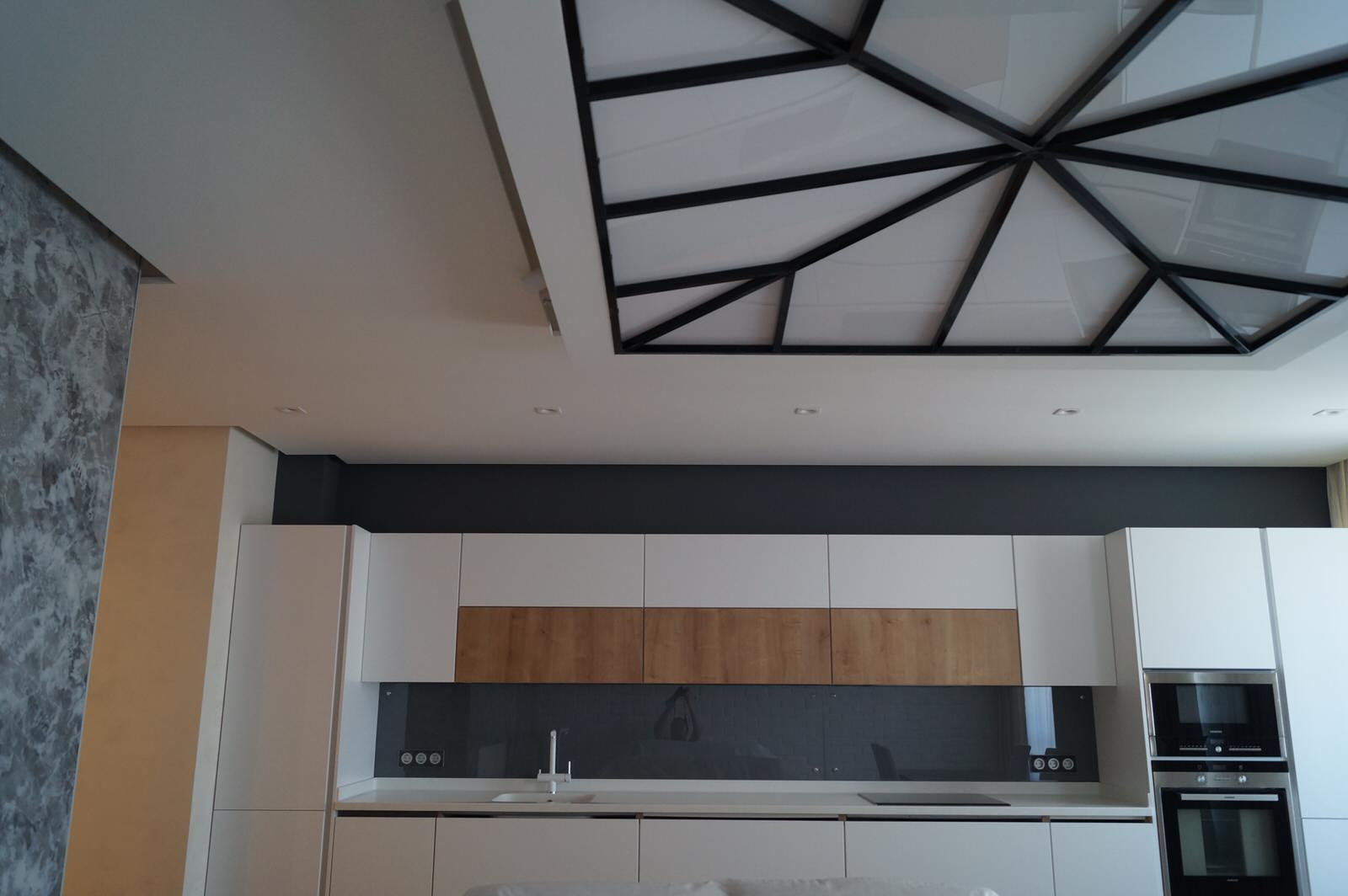 Ремонт квартиры в современном стиле - Гостиная - кухня - столовая