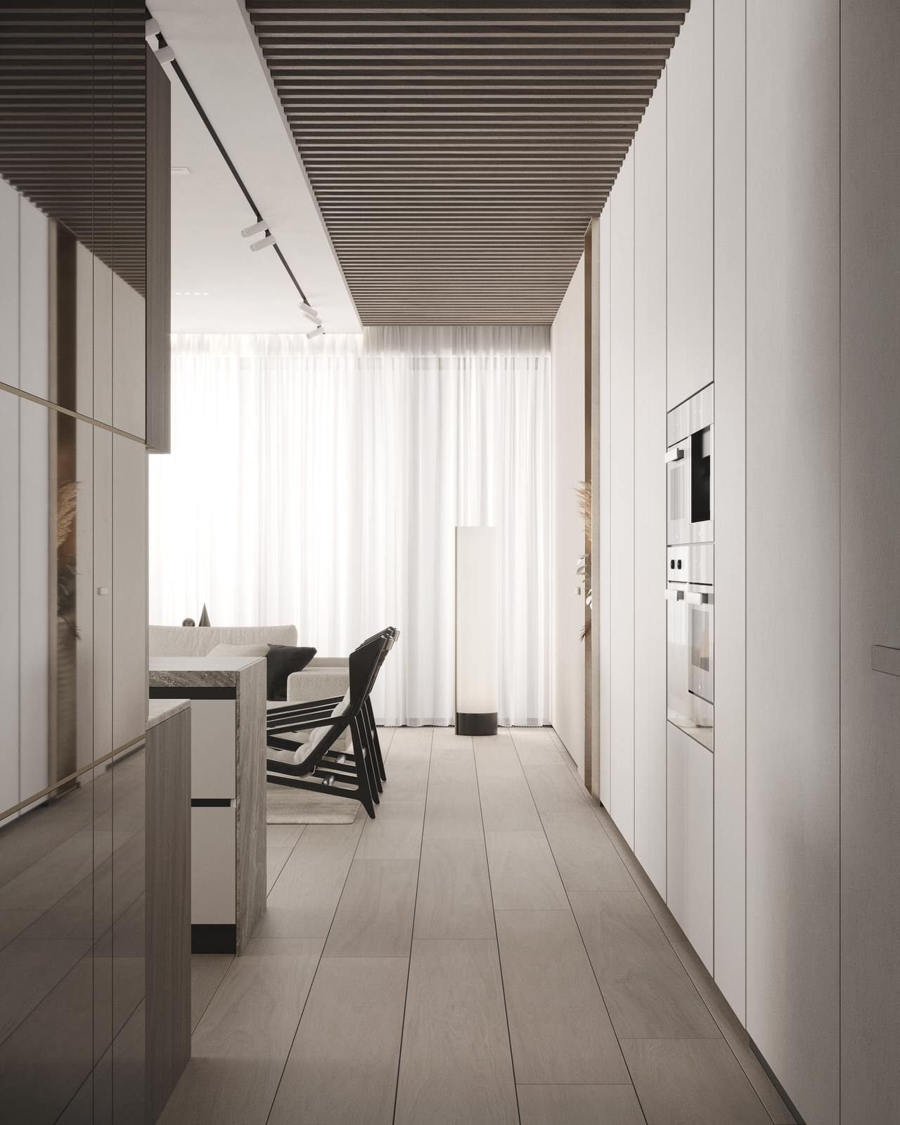 Modern megalopolis apartment