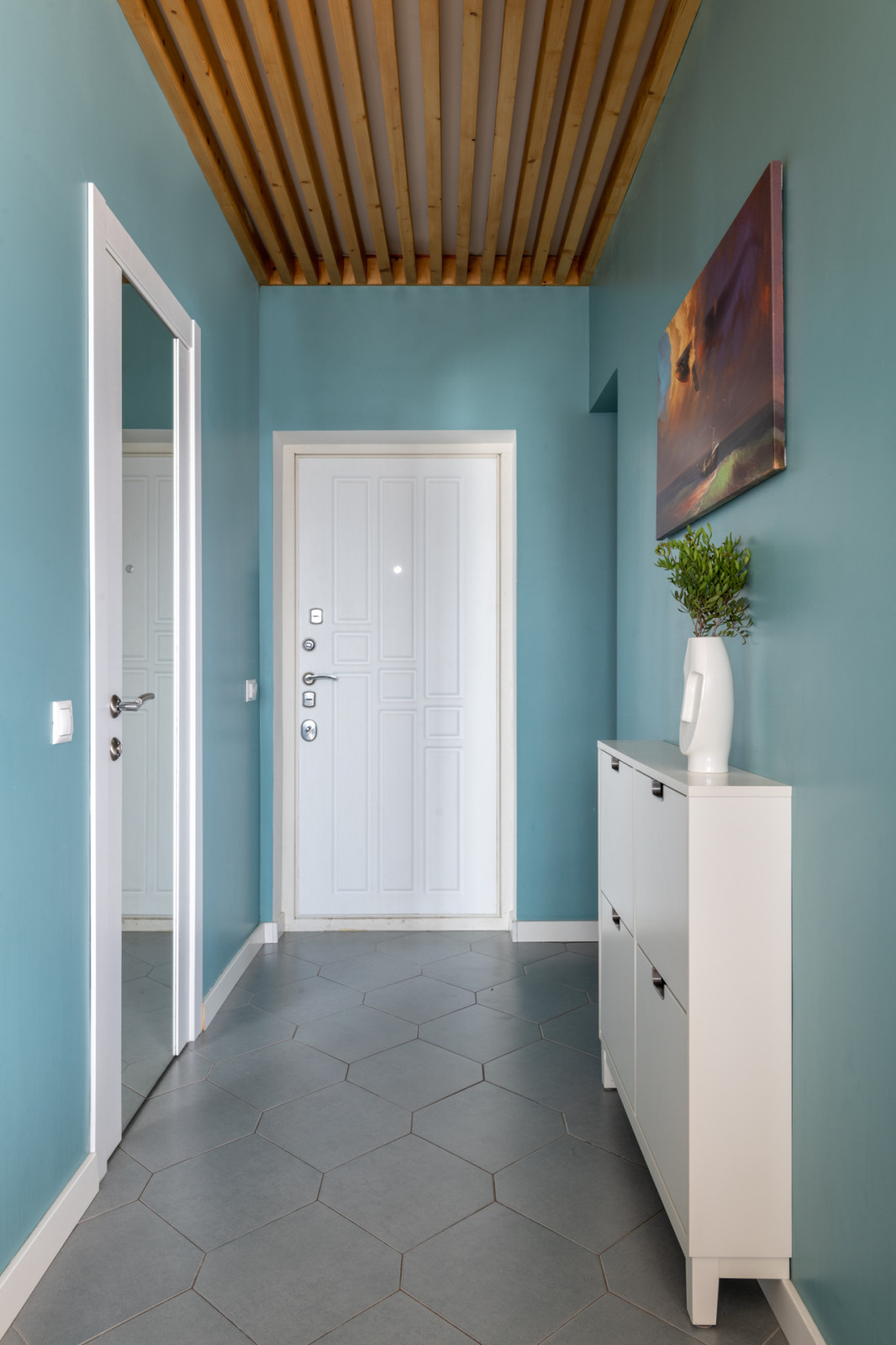 Интерьер квартиры-студии в ЖК Ньютон