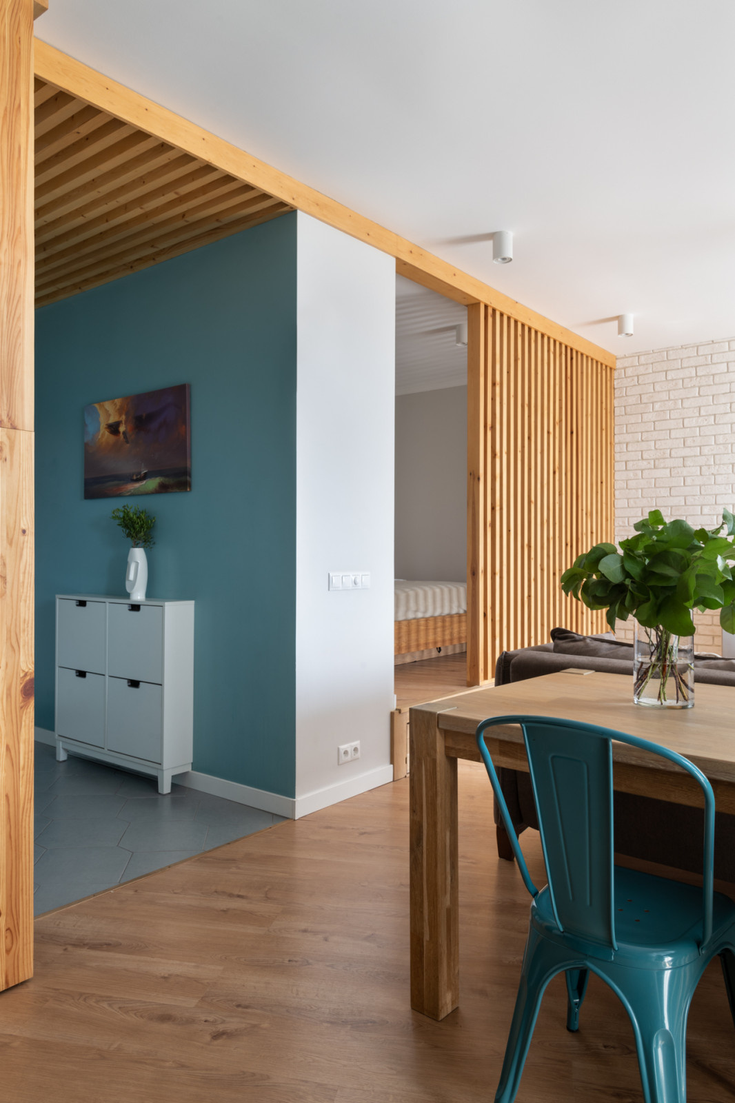 Интерьер квартиры-студии в ЖК Ньютон