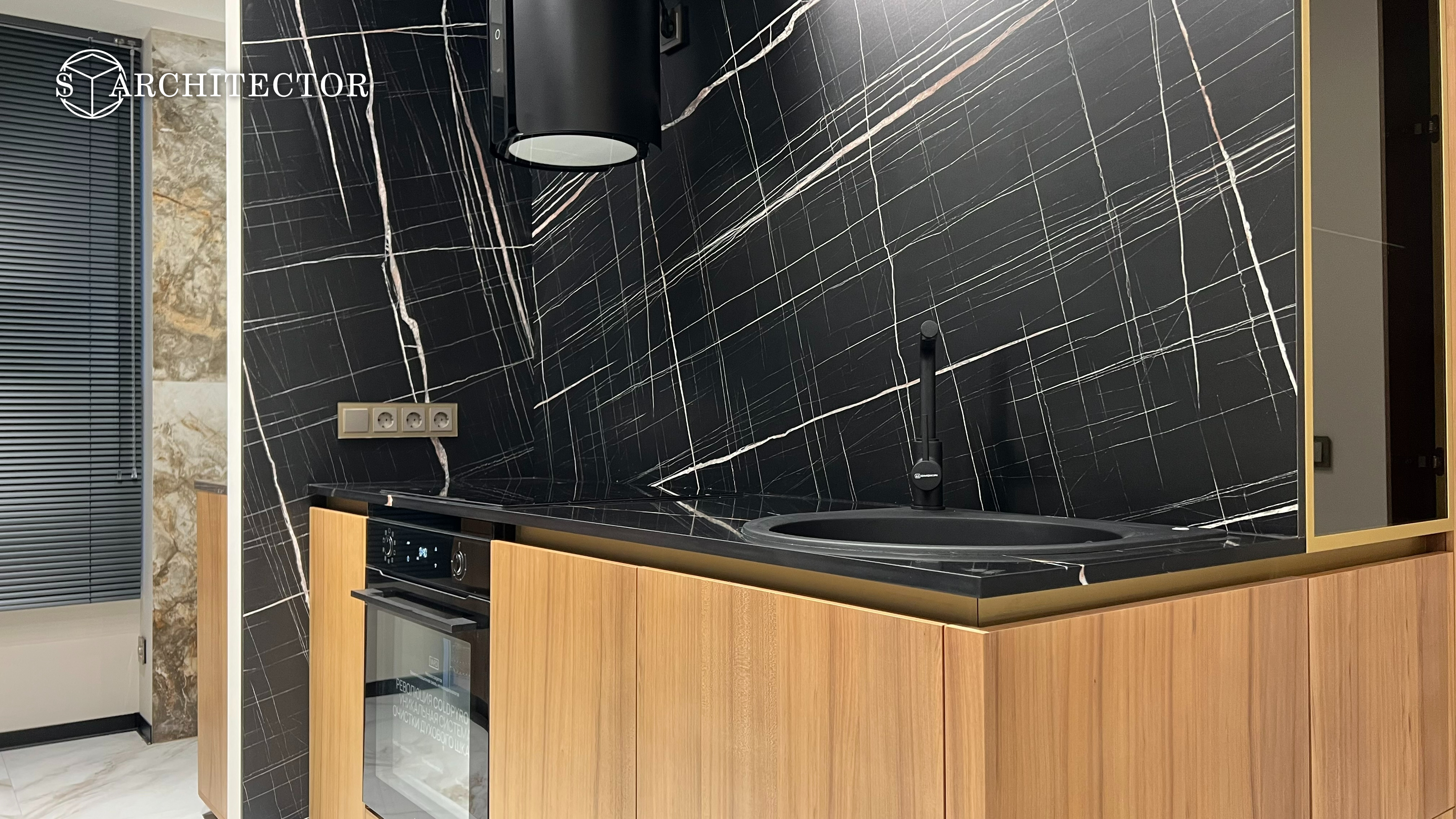 Дизайнерский интерьер 49 м² с натуральными материалами