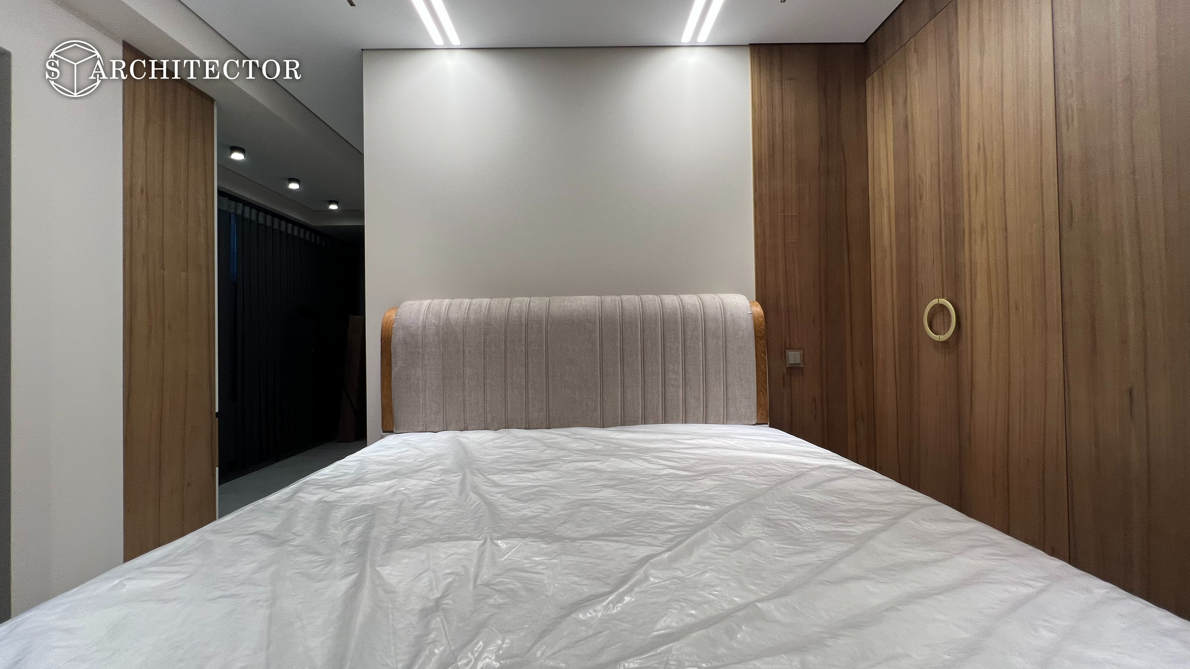 Дизайнерский интерьер 49 м² с натуральными материалами