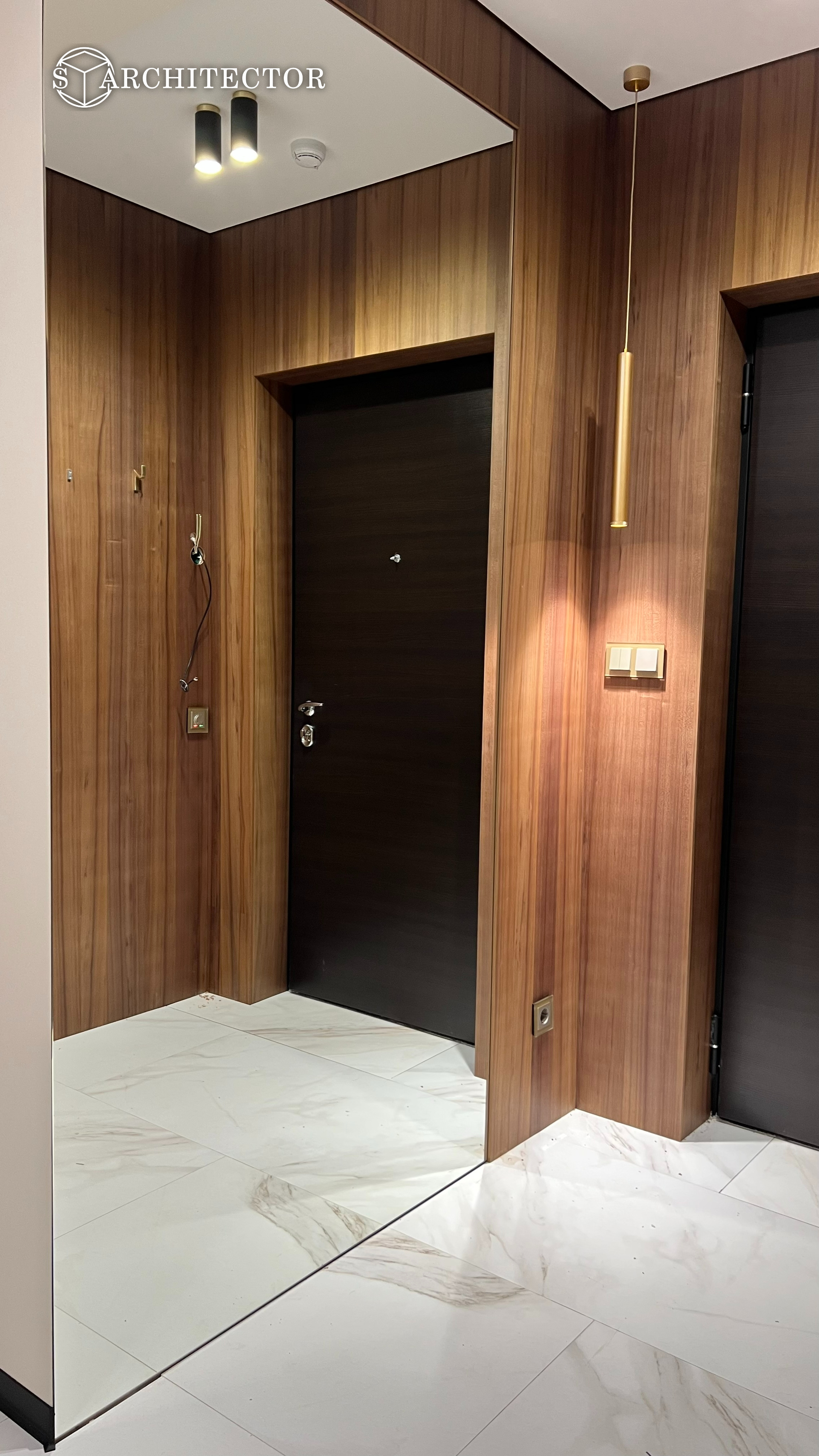 Дизайнерский интерьер 49 м² с натуральными материалами