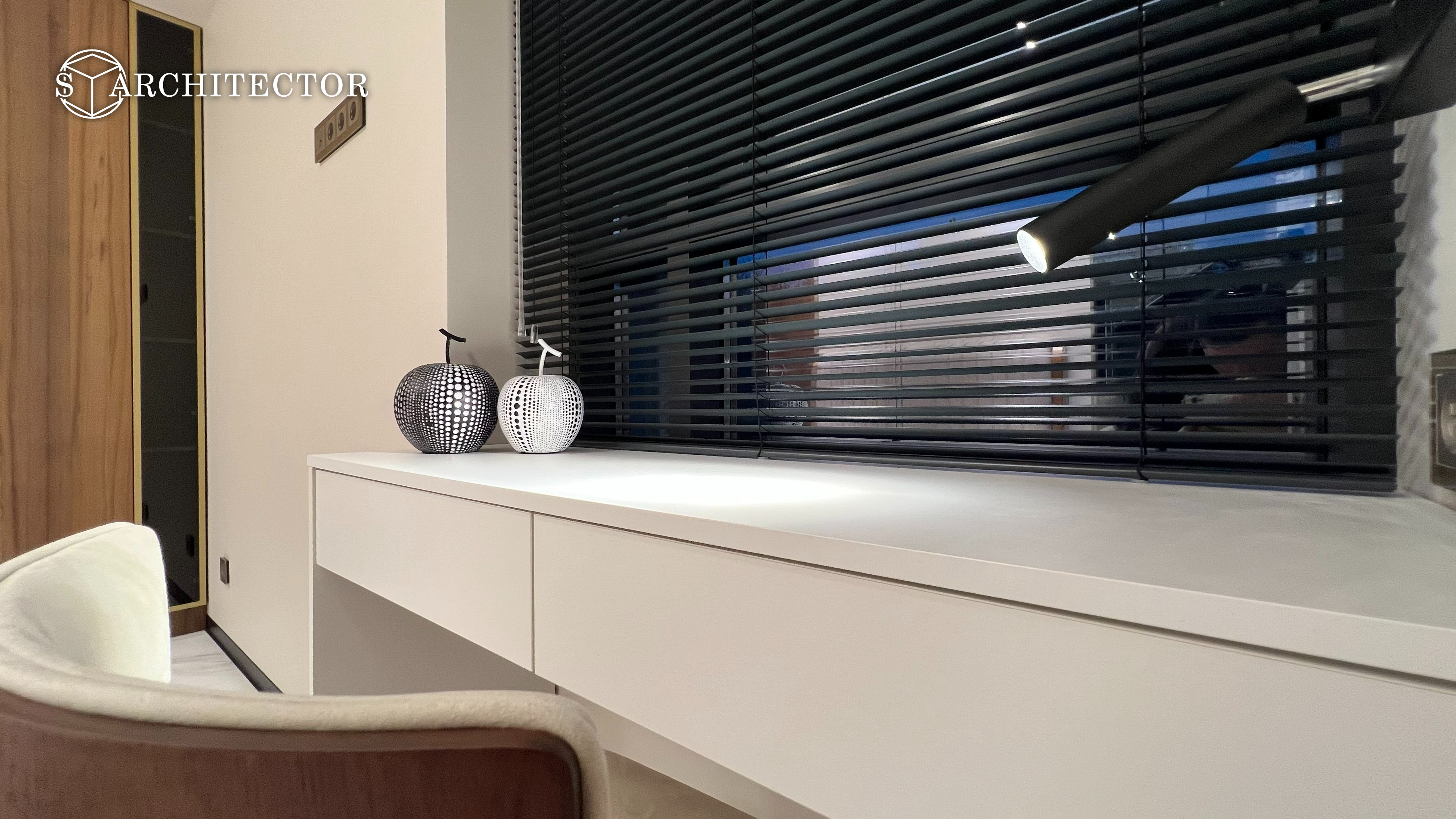 Дизайнерский интерьер 49 м² с натуральными материалами