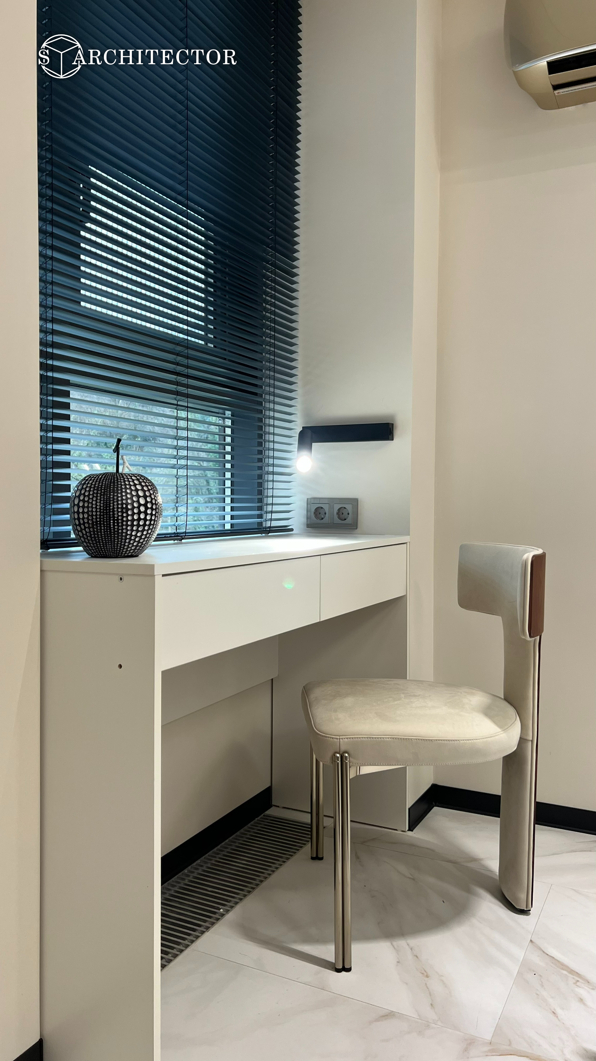 Дизайнерский интерьер 49 м² с натуральными материалами