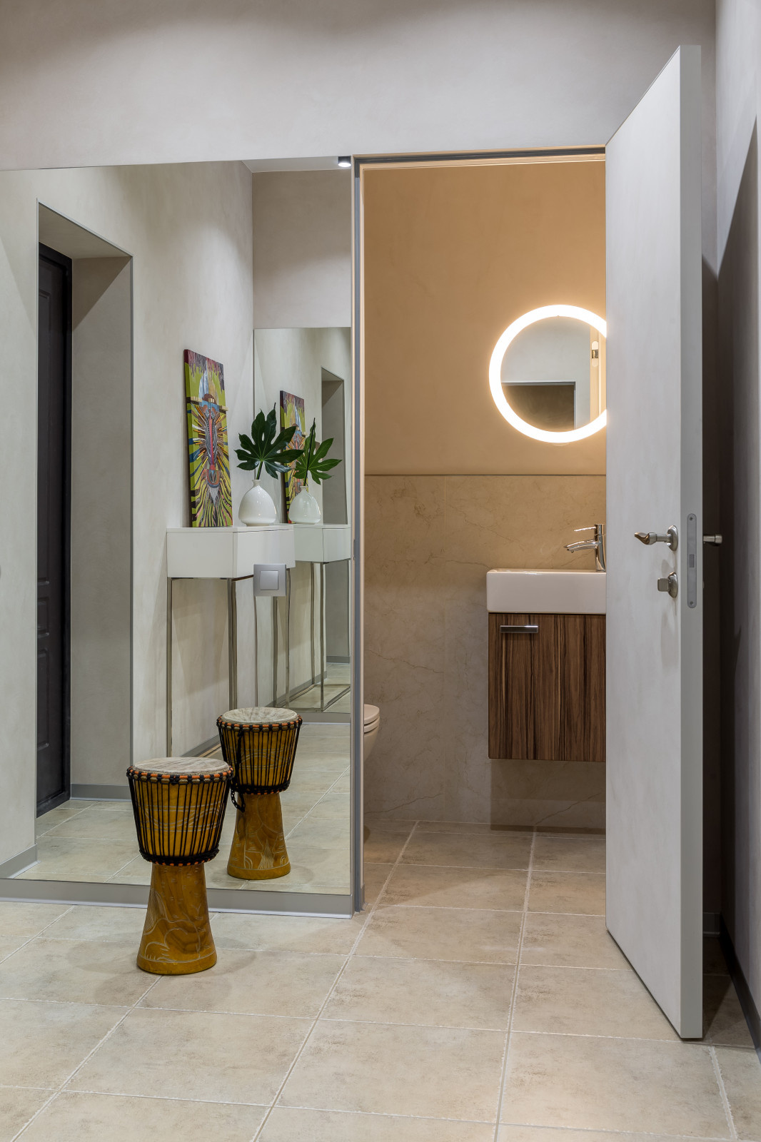 Кухня-гостиная с зеленью