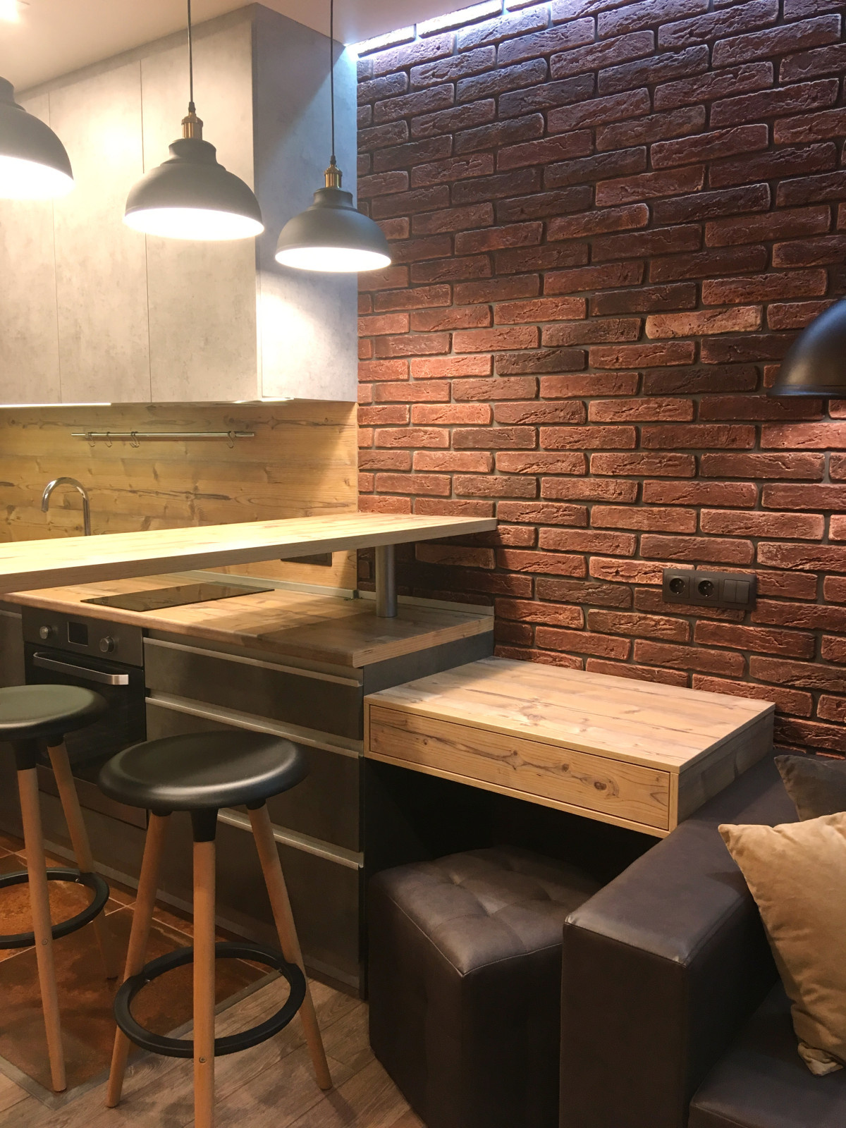 Гостиная LOFT. 2018 г. Реализация.