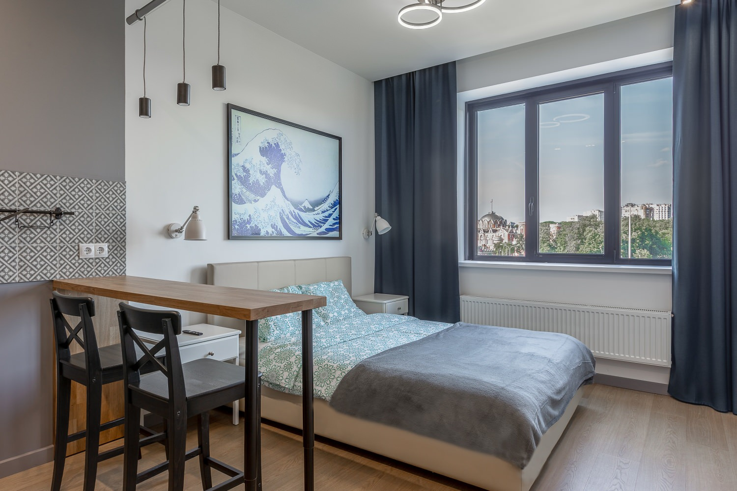 Черно-белый интерьер