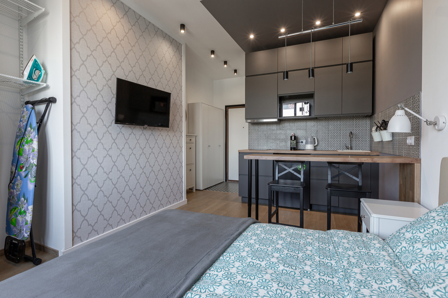 Черно-белый интерьер