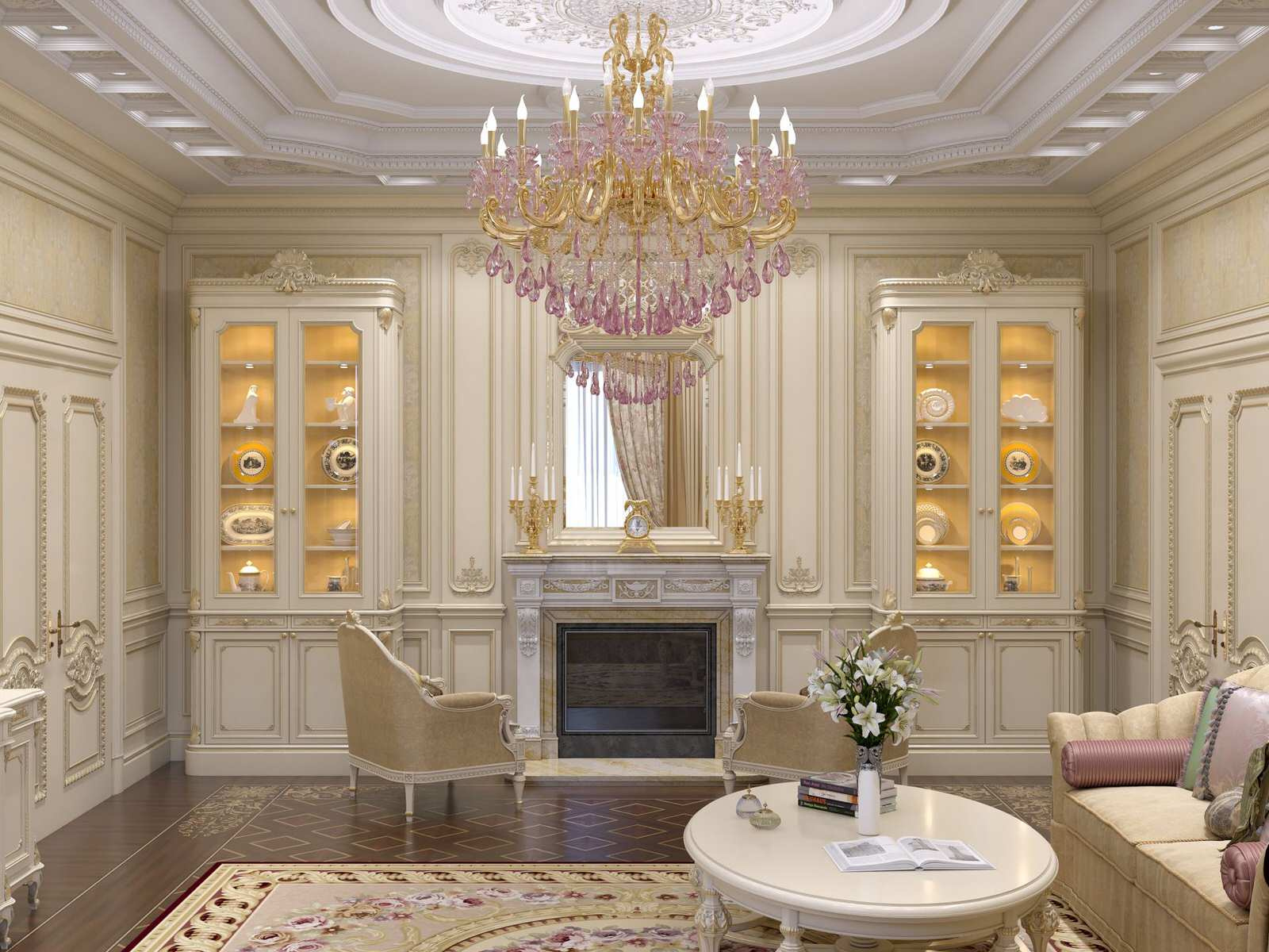 Дизайн гостиной в светлых тонах от Mirt