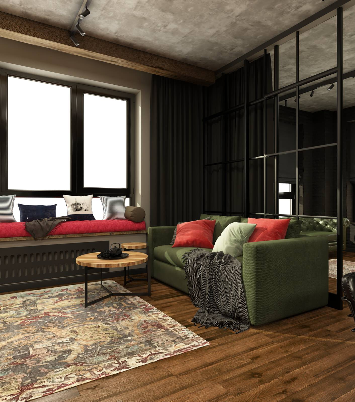 Обложка проекта: Loft 3 bedroom apartment