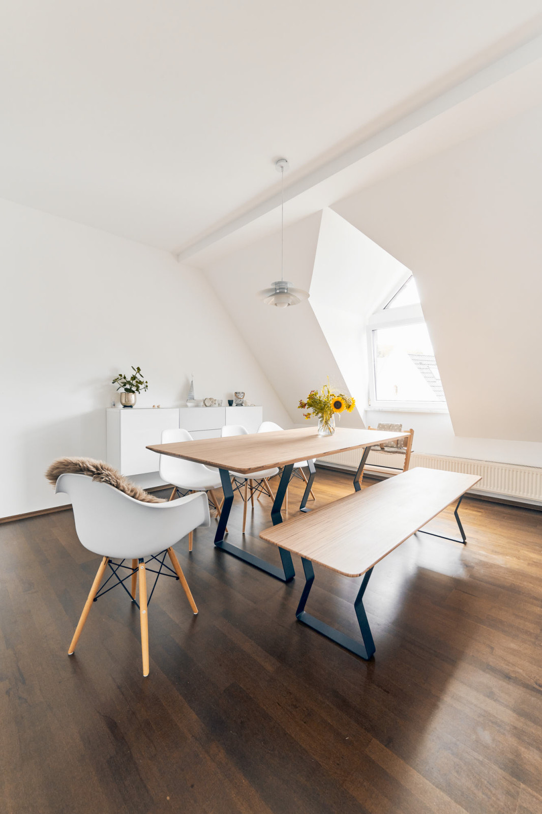 Стол и лавка из BauBuche