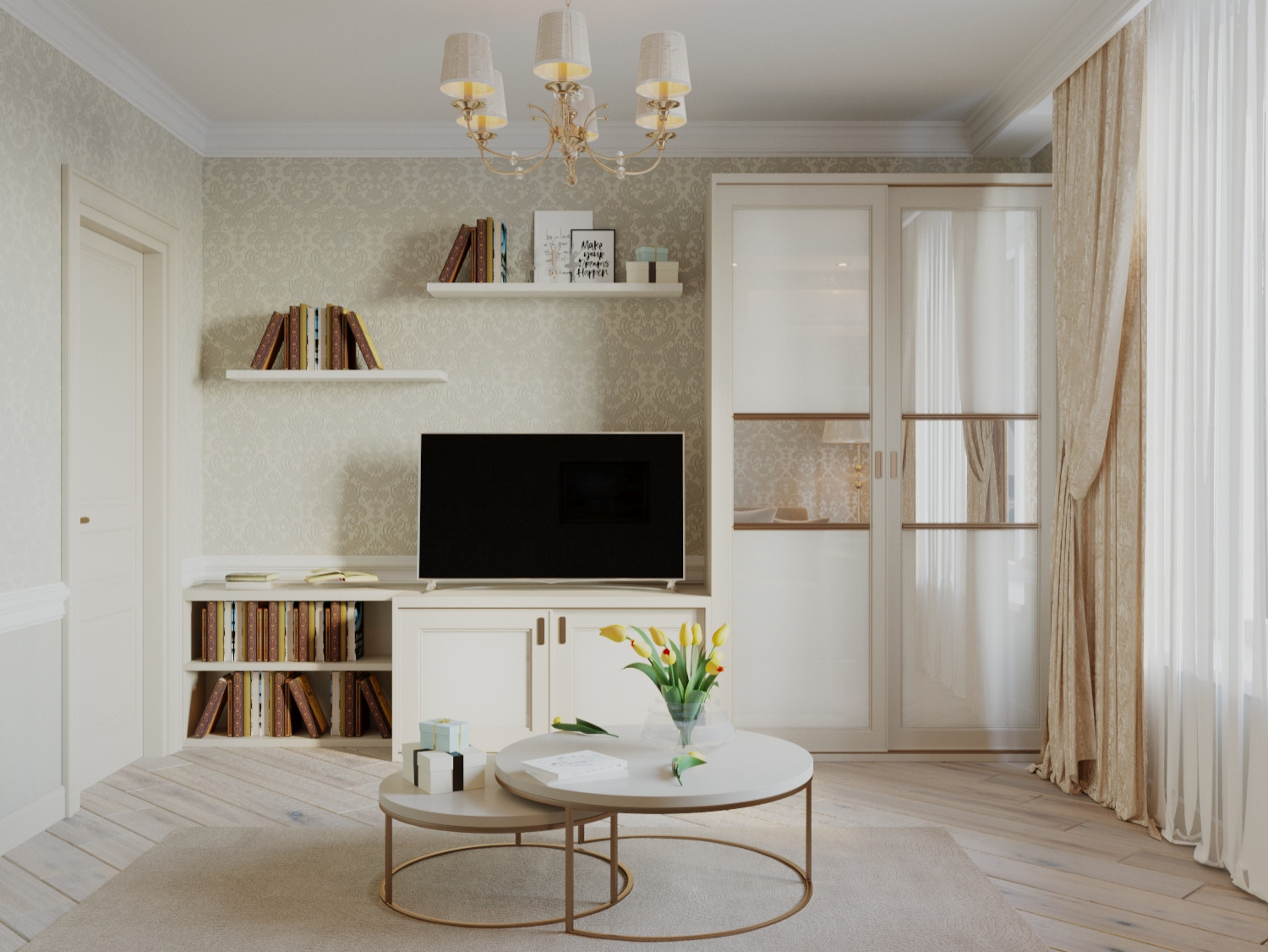 Дизайн интерьера Спальни Гостевой 68