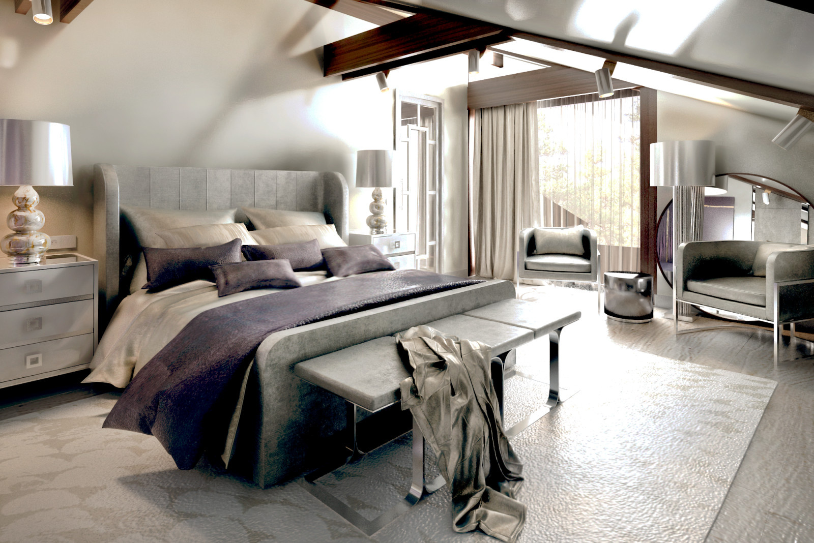 The bedroom "Spring Wind"