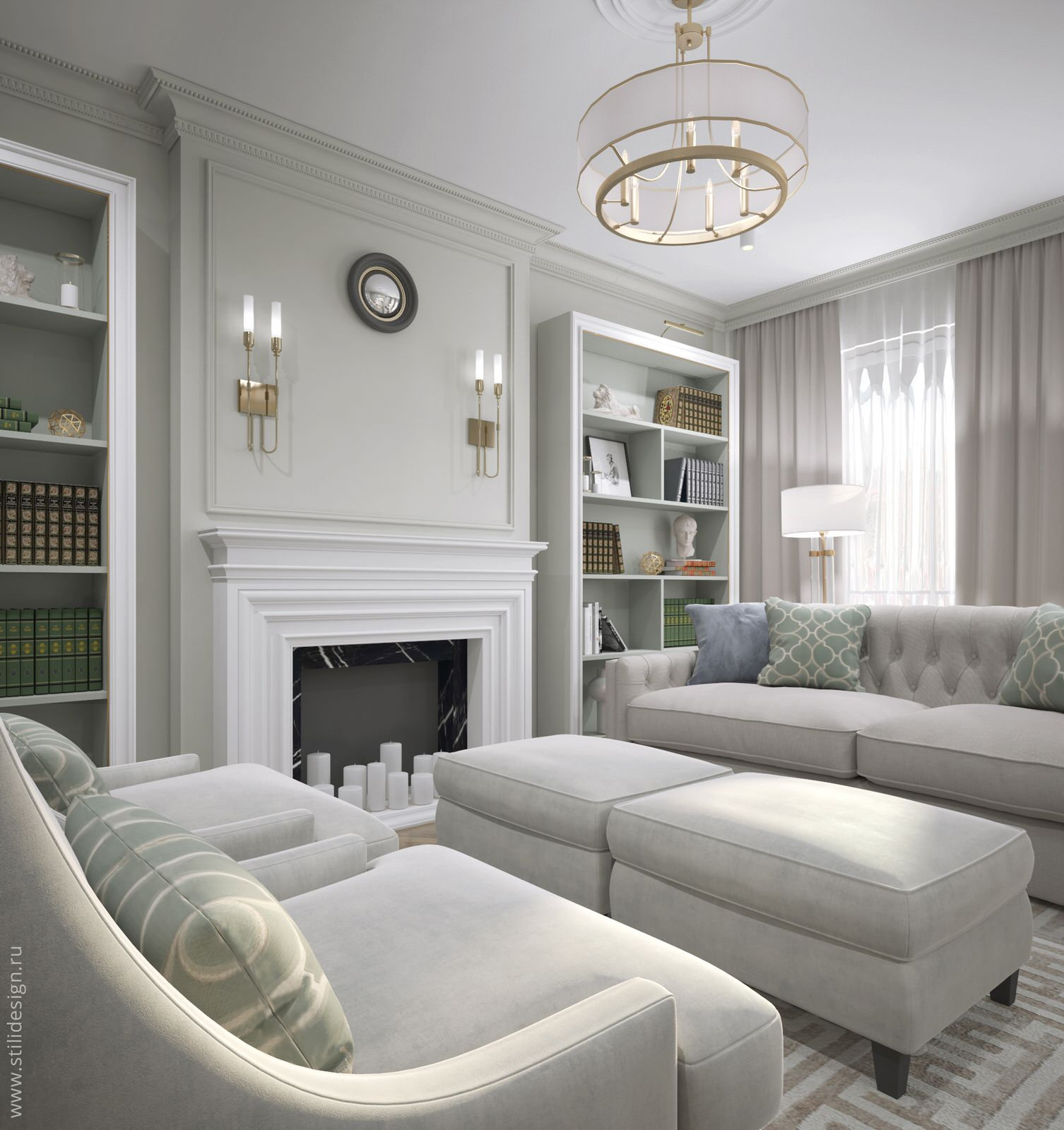 Современная / Американская классика. Квартира 86 кв.м