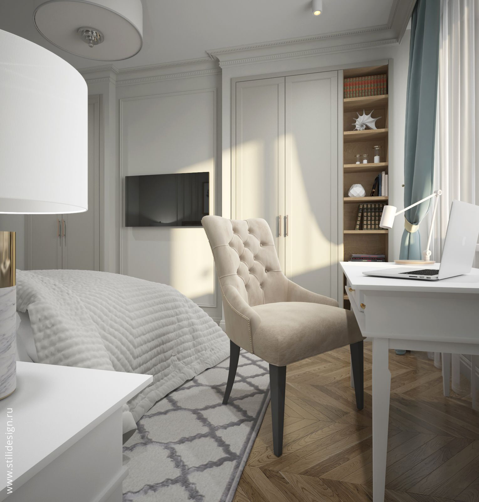 Современная / Американская классика. Квартира 86 кв.м