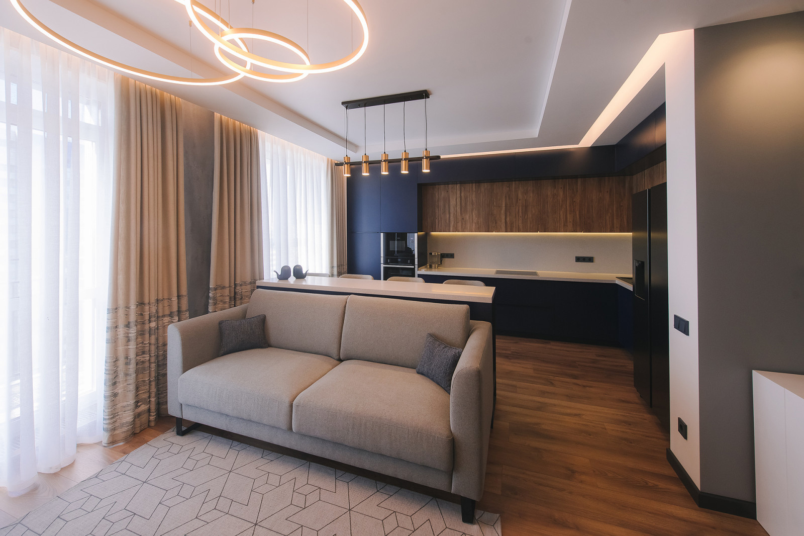 Фото дизайна интерьера готовой квартры