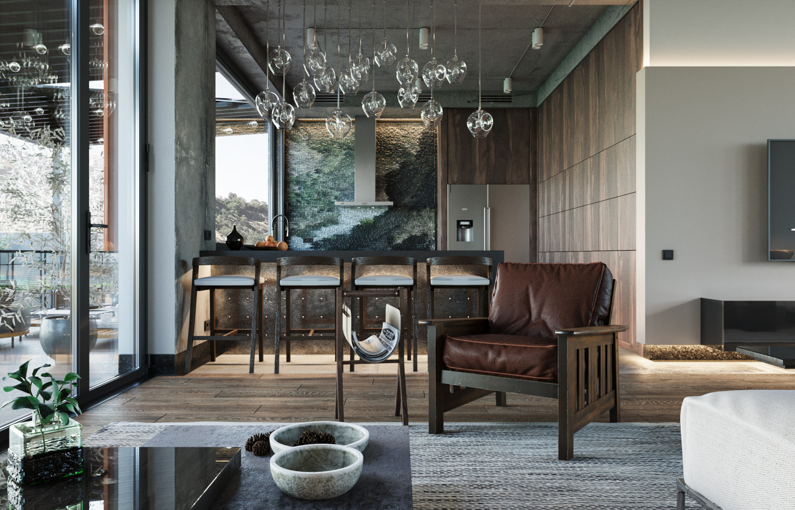 Private House With a View of a Gorge