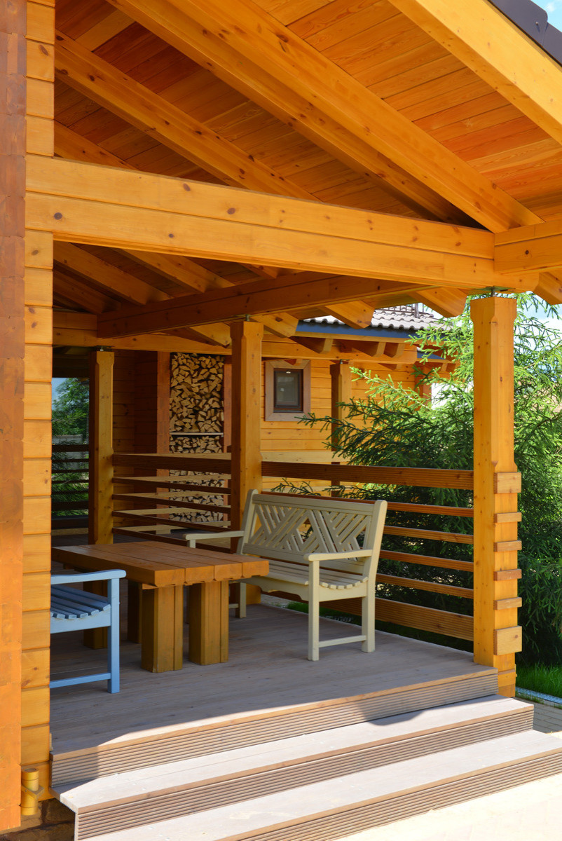 Терраса и дом