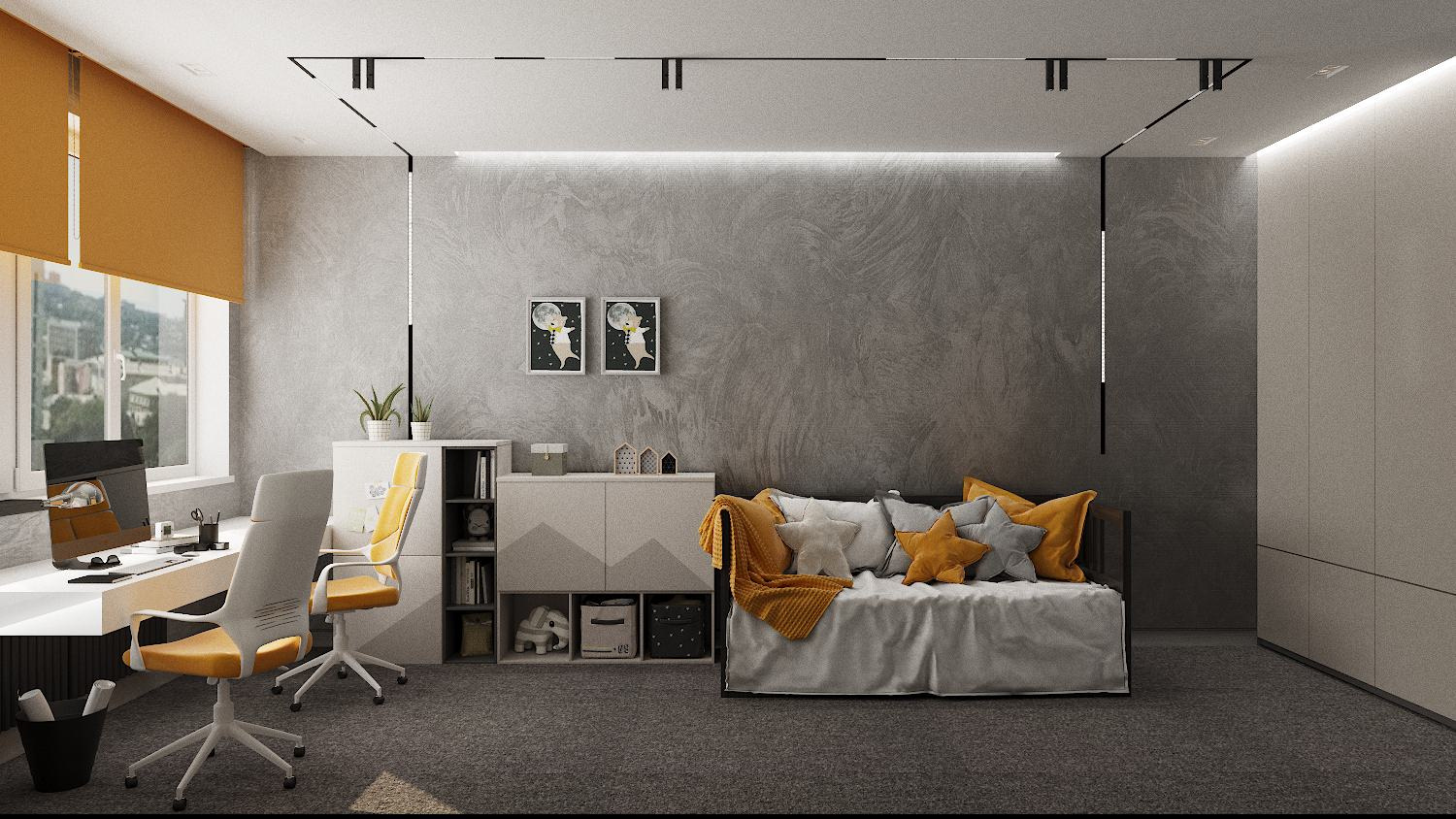 Дизайн детской 21,5м²