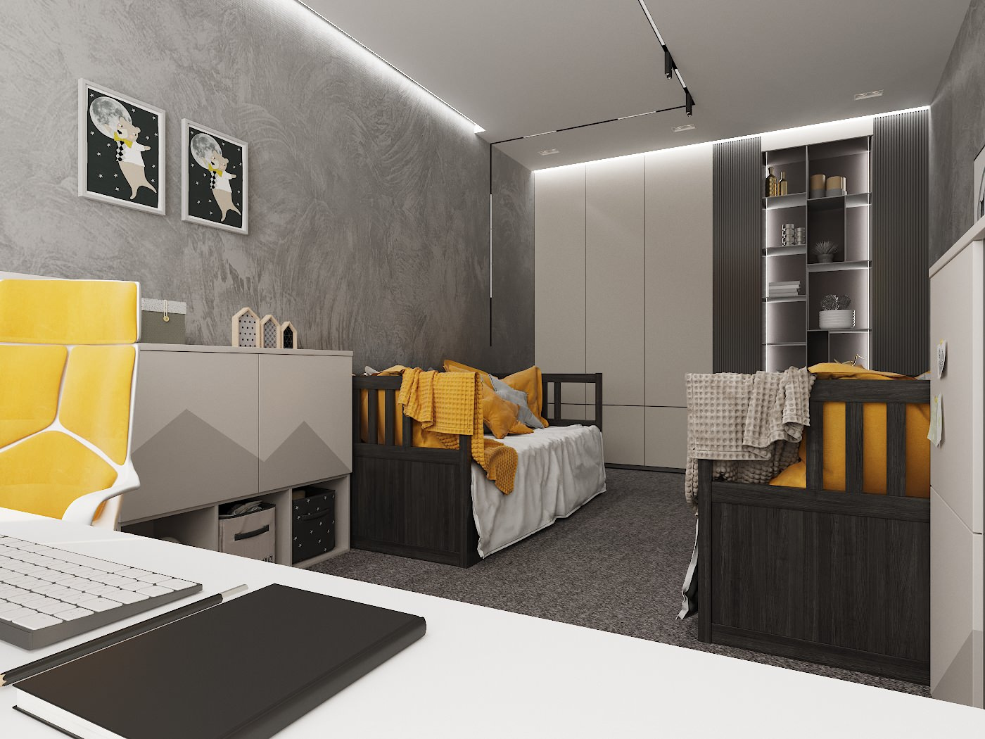 Дизайн детской 21,5м²