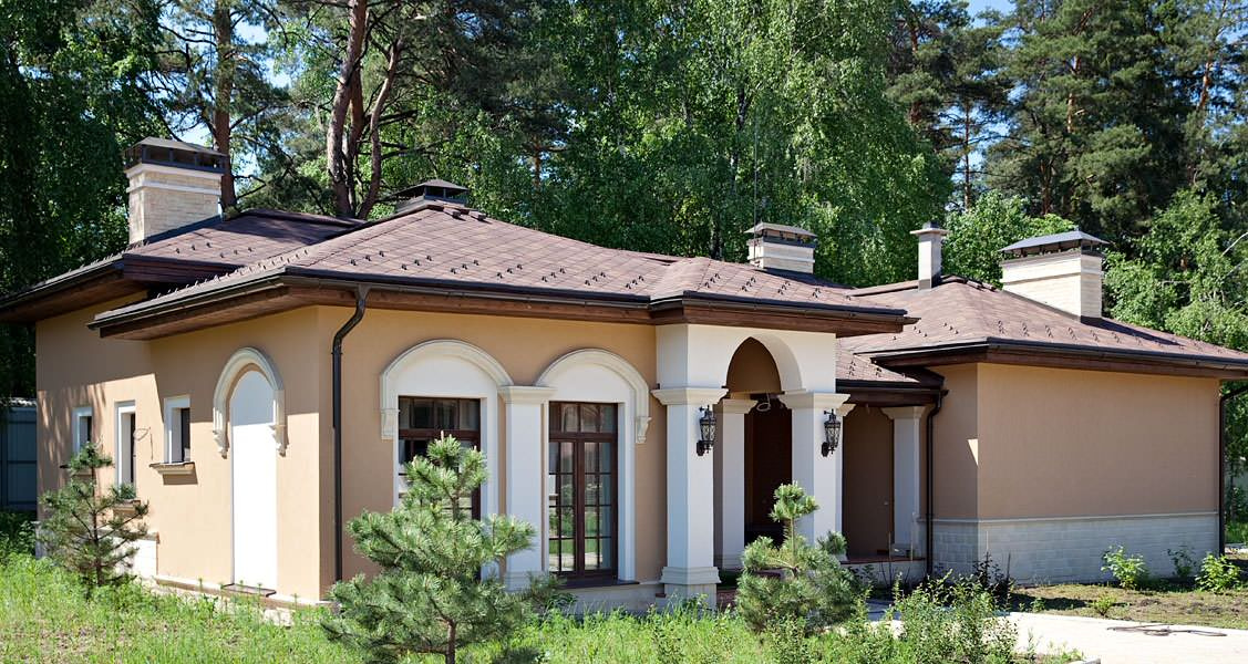 Загородный дом в стиле средиземноморской виллы