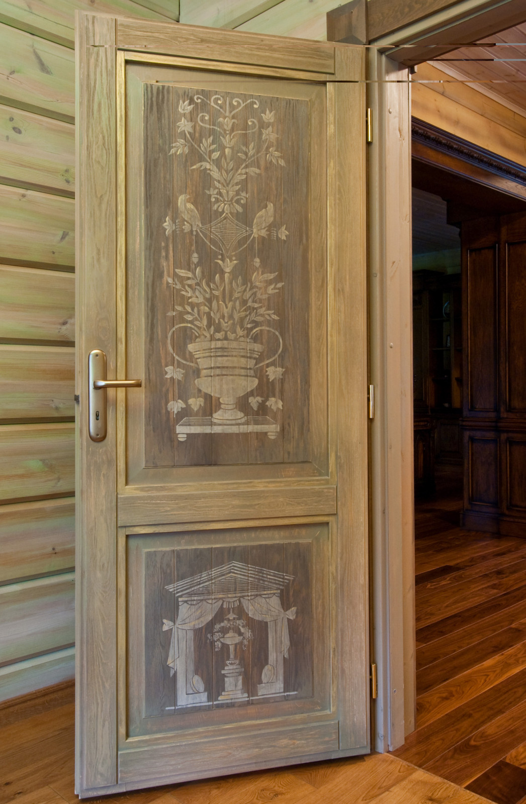 Частный деревянный дом. В соавторстве с Анастасией Гавриловой.