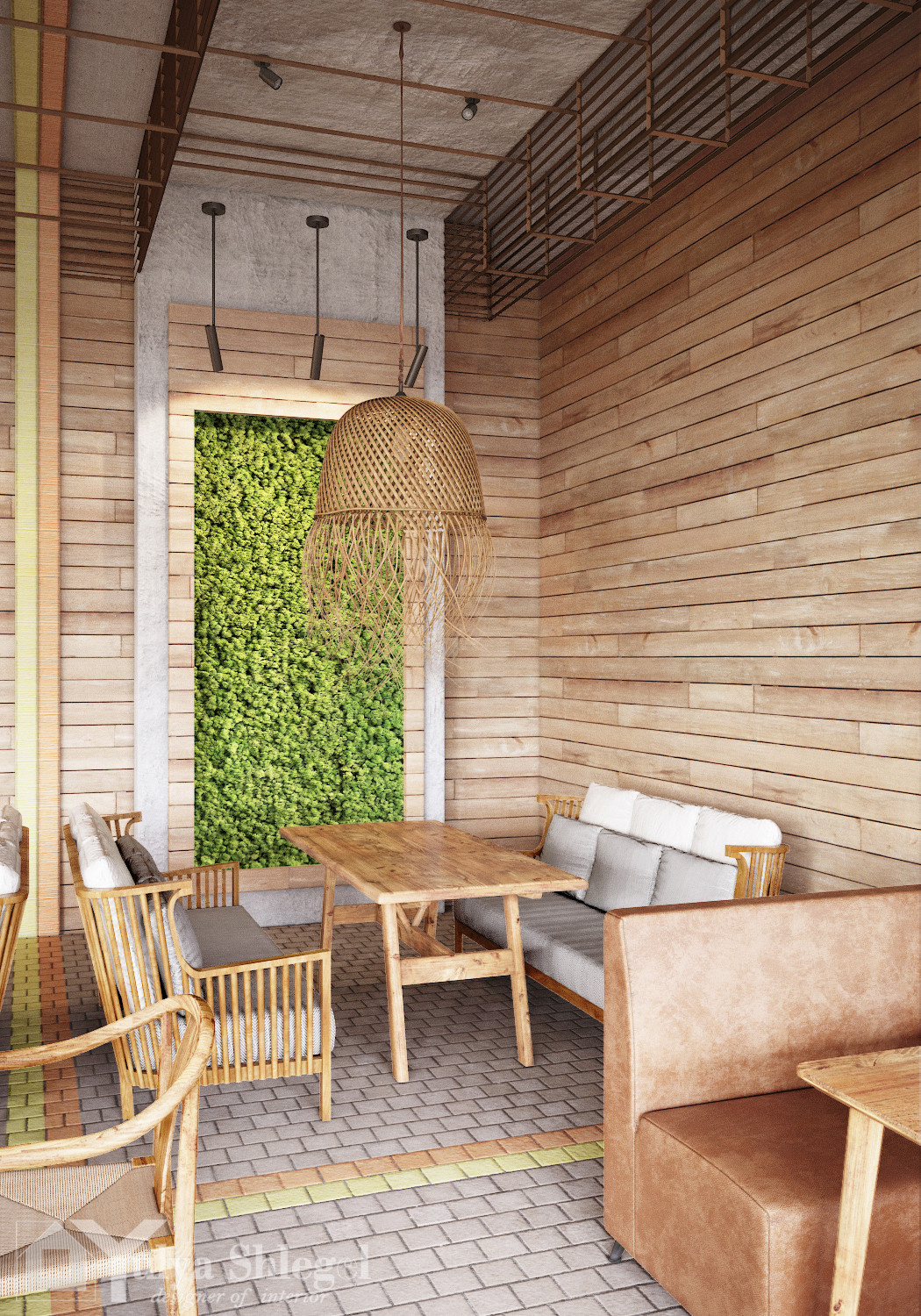 Ресторан в эко стиле