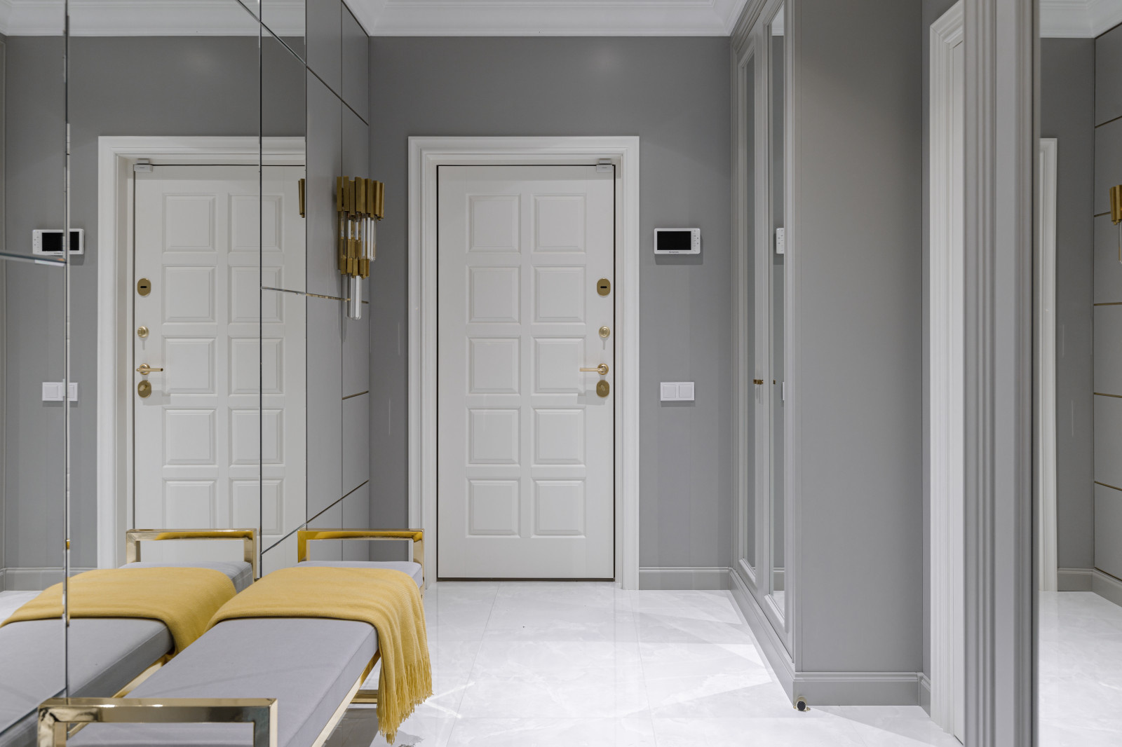 Квартира 125м2 | GOLD ACCENT | Неоклассика и модерн с латунными акцентами