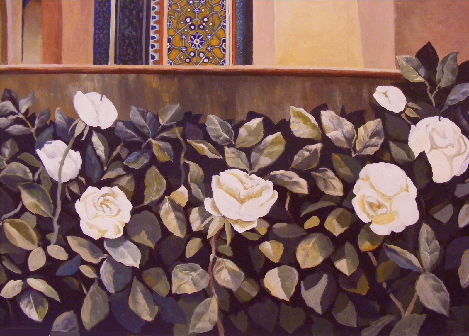 Панно в комнате отдыха загородного дома