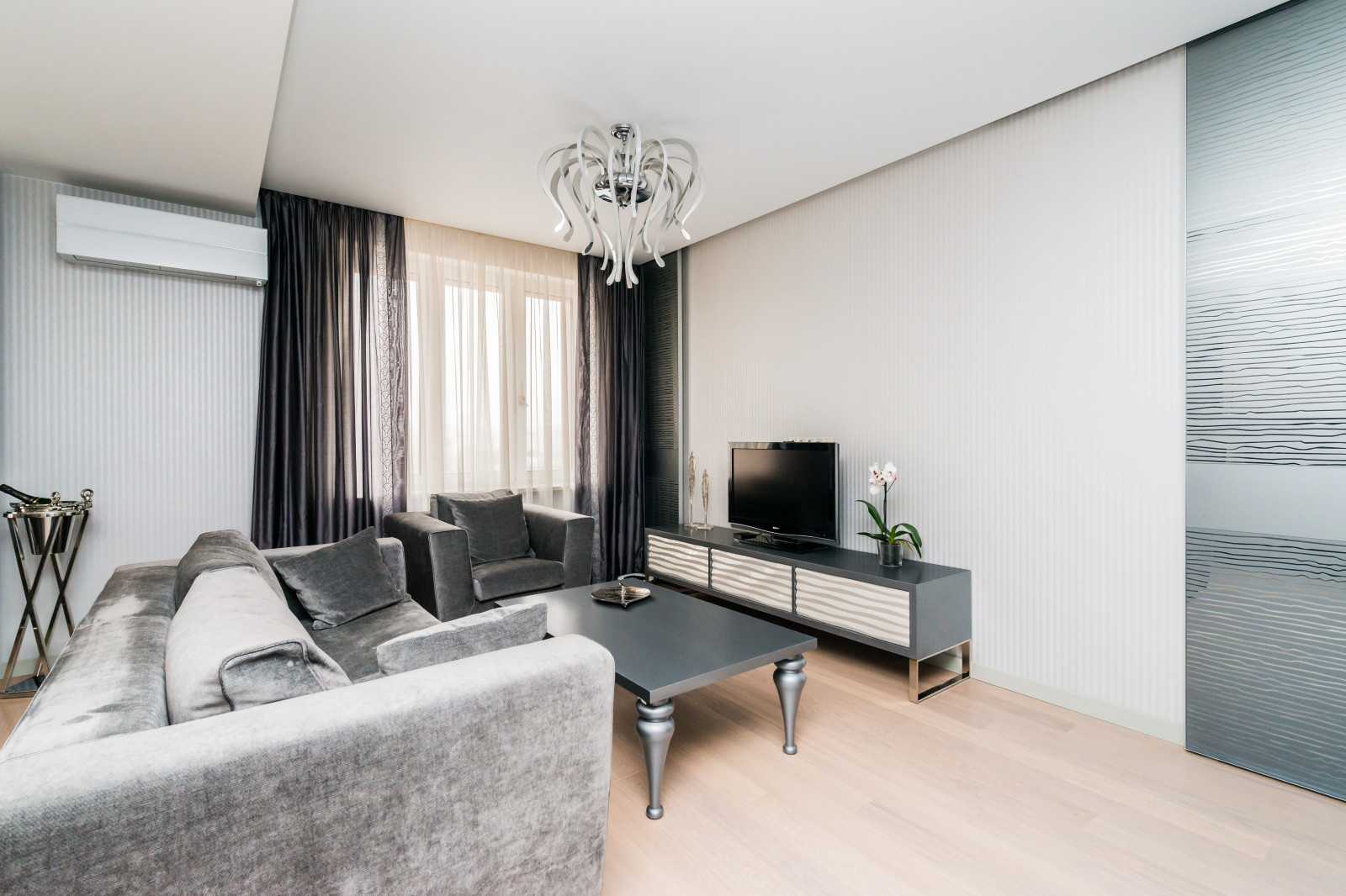 Палитра серого. Квартира 80 кв.м.