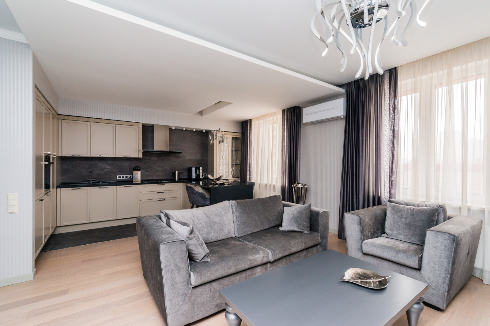 Палитра серого. Квартира 80 кв.м.