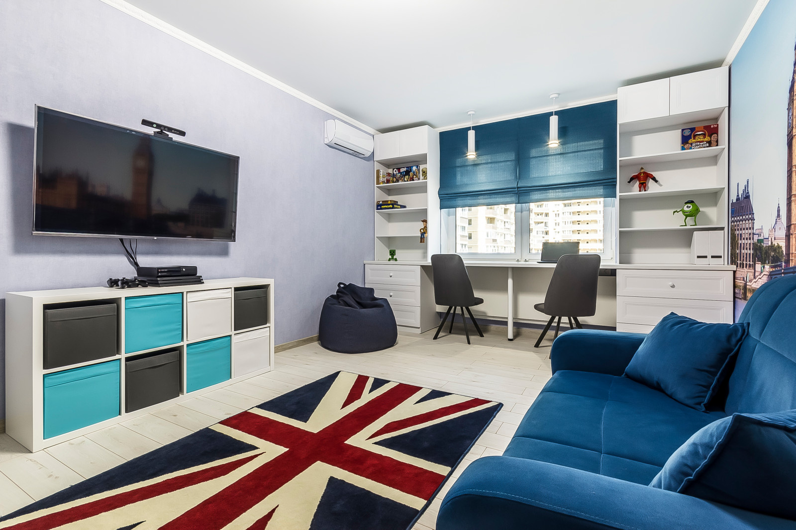 Яркая и функциональная. 2-к квартира в Краснодаре