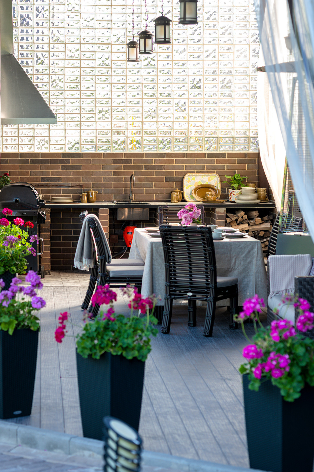 Кухня недели: терраса для актрисы Екатерины Климовой