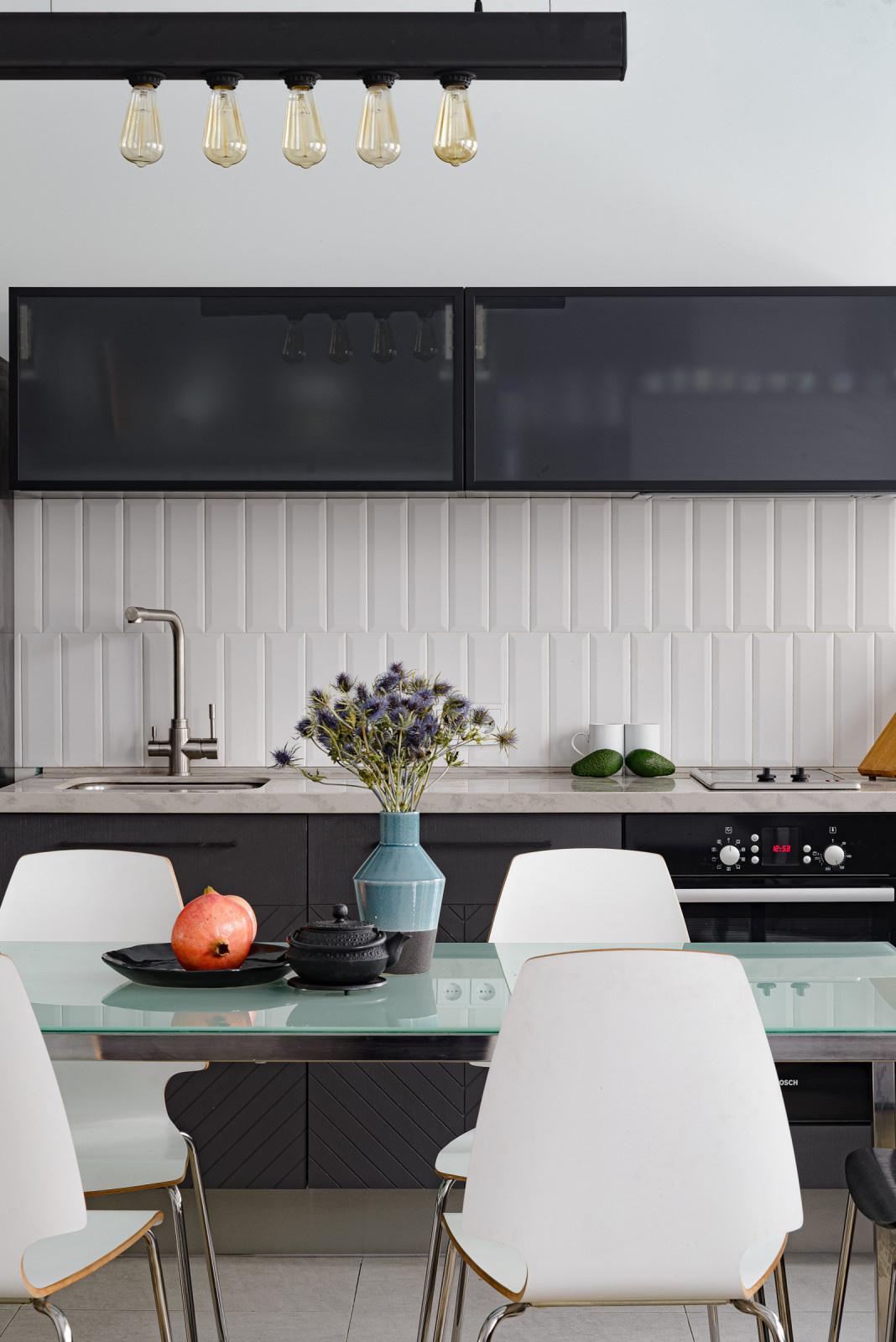 Проект недели: 30 кв.м. — кухня-гостиная с открытой кладкой