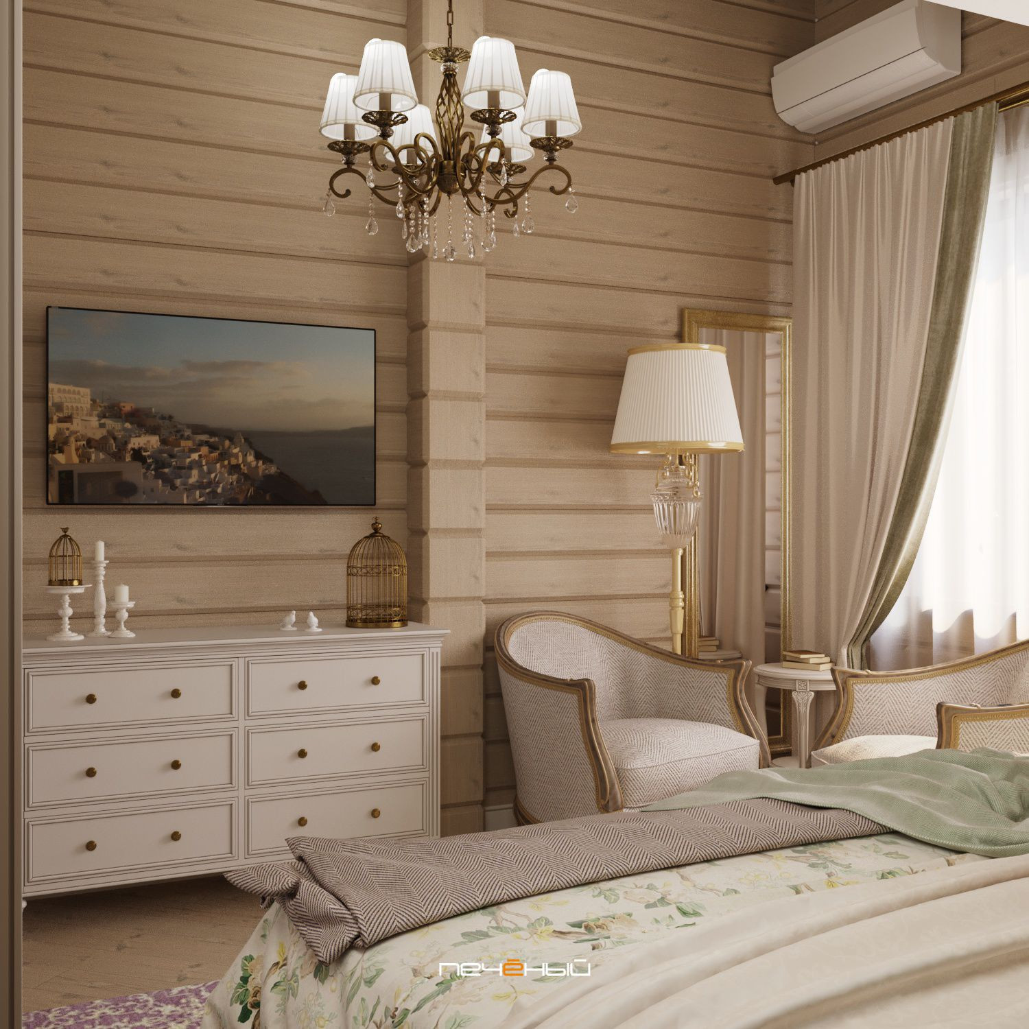 Дизайн интерьера загородного дома для большой семьи