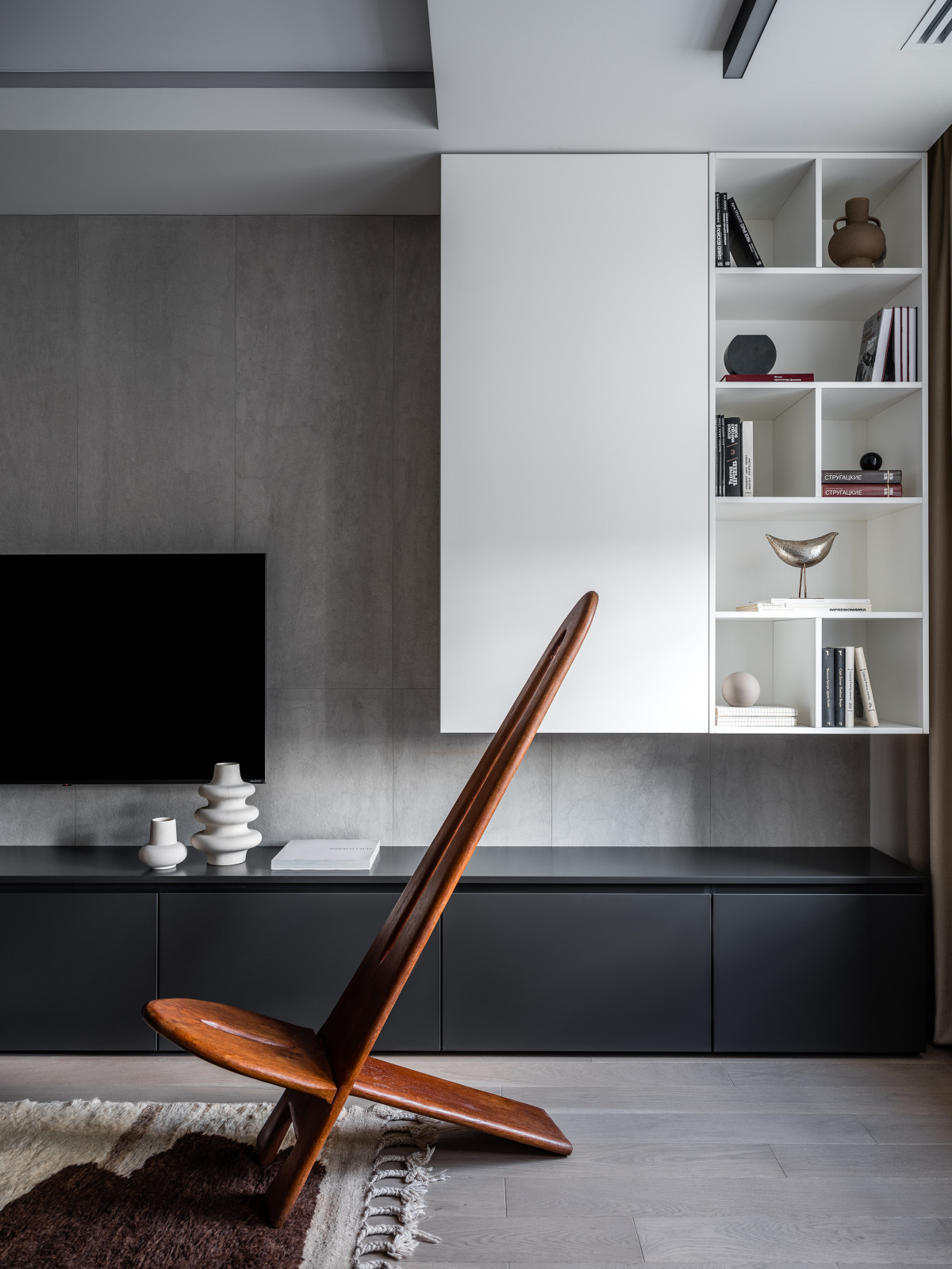 Houzz тур: 54 кв.м — квартира с «луной» в спальне