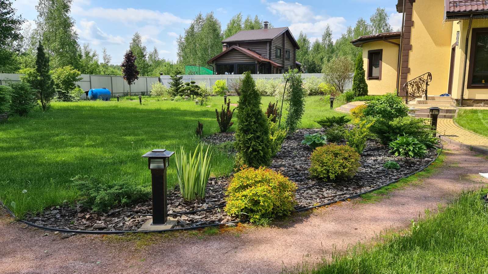 Посадка растений, озеленение