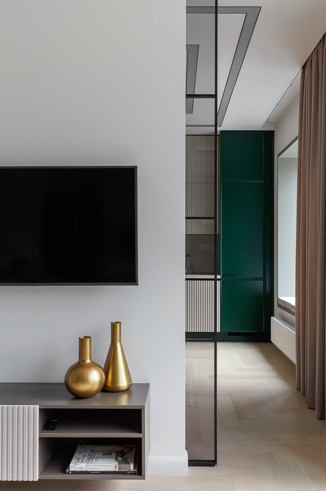 Проект недели: Кухня с зелеными фасадами