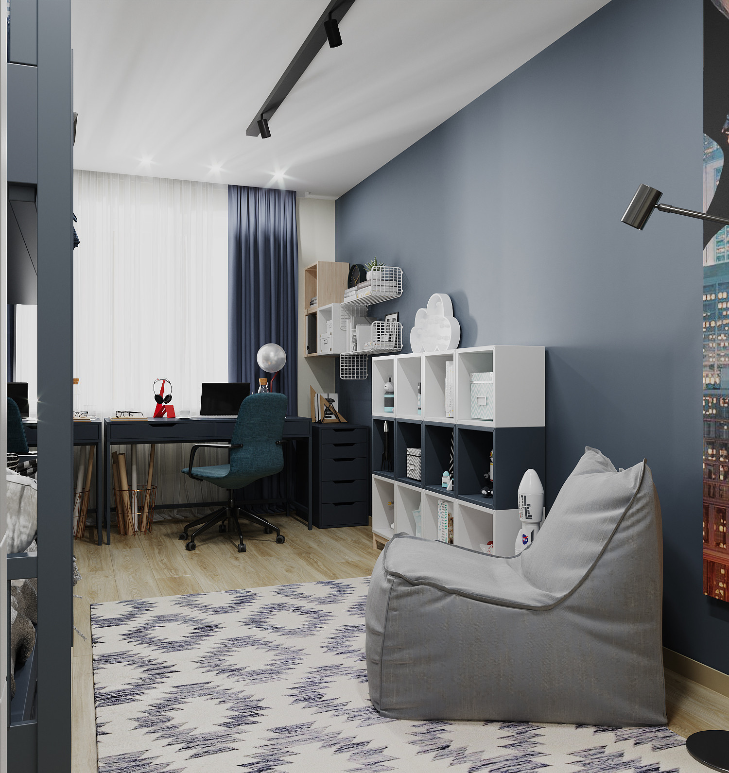 Кухня гостиная для молодой семьи