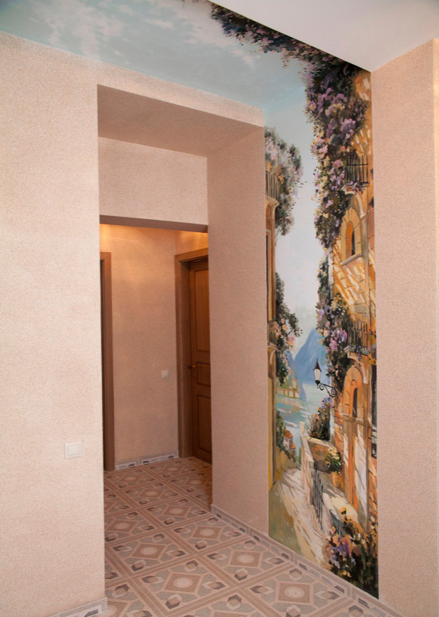 Пейзаж на стене прихожей