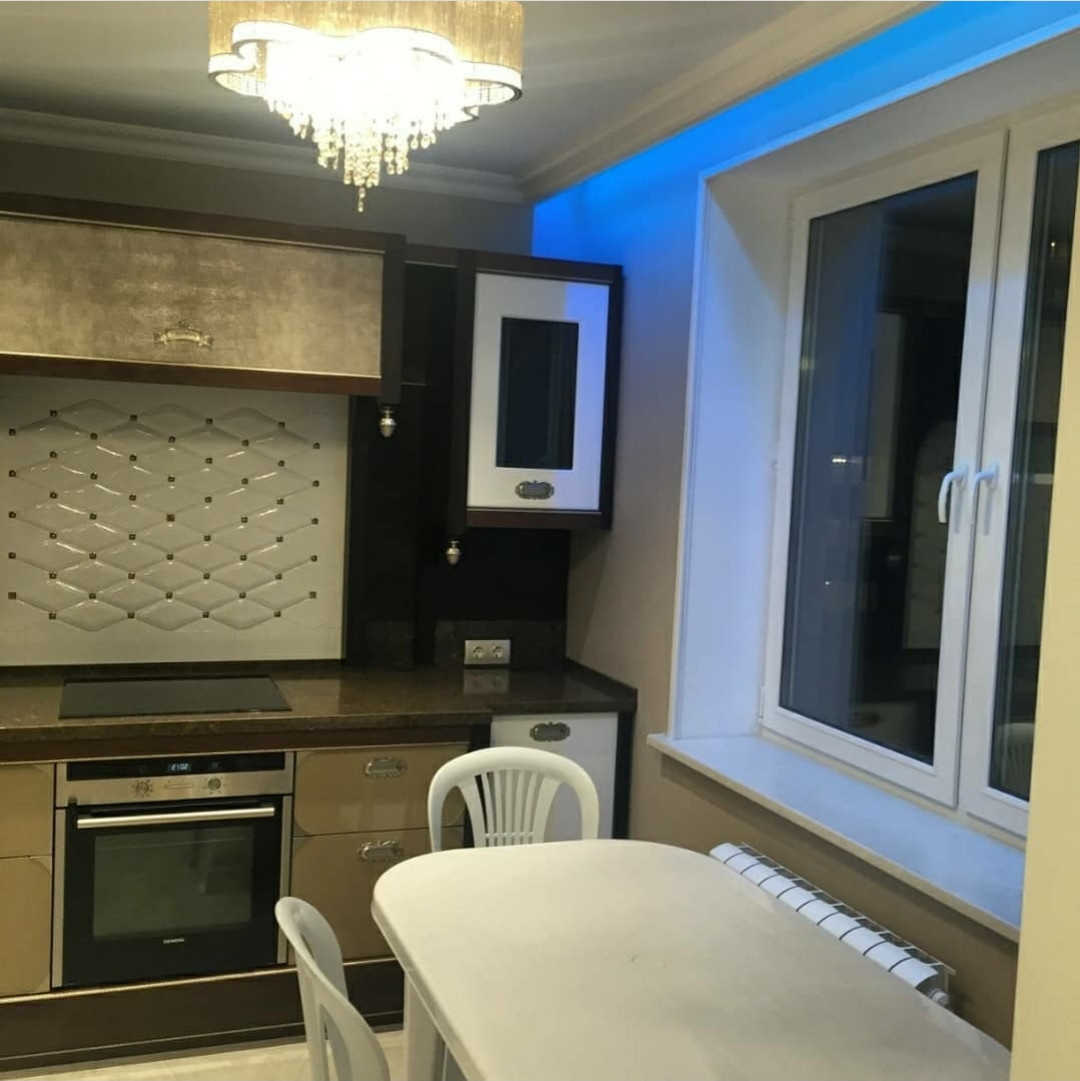 Элегантный дизайнерский ремонт кухни