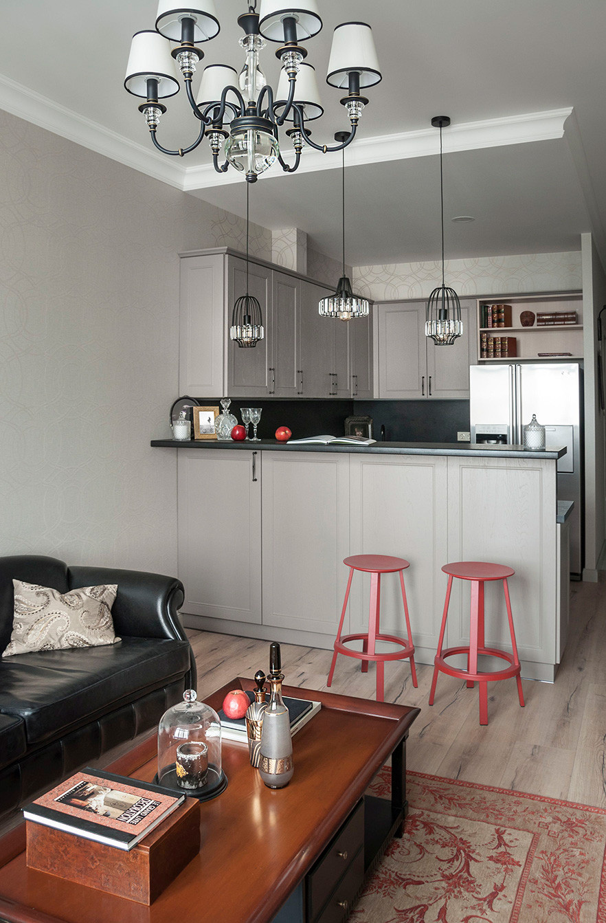 Modern apartments with сopper accents