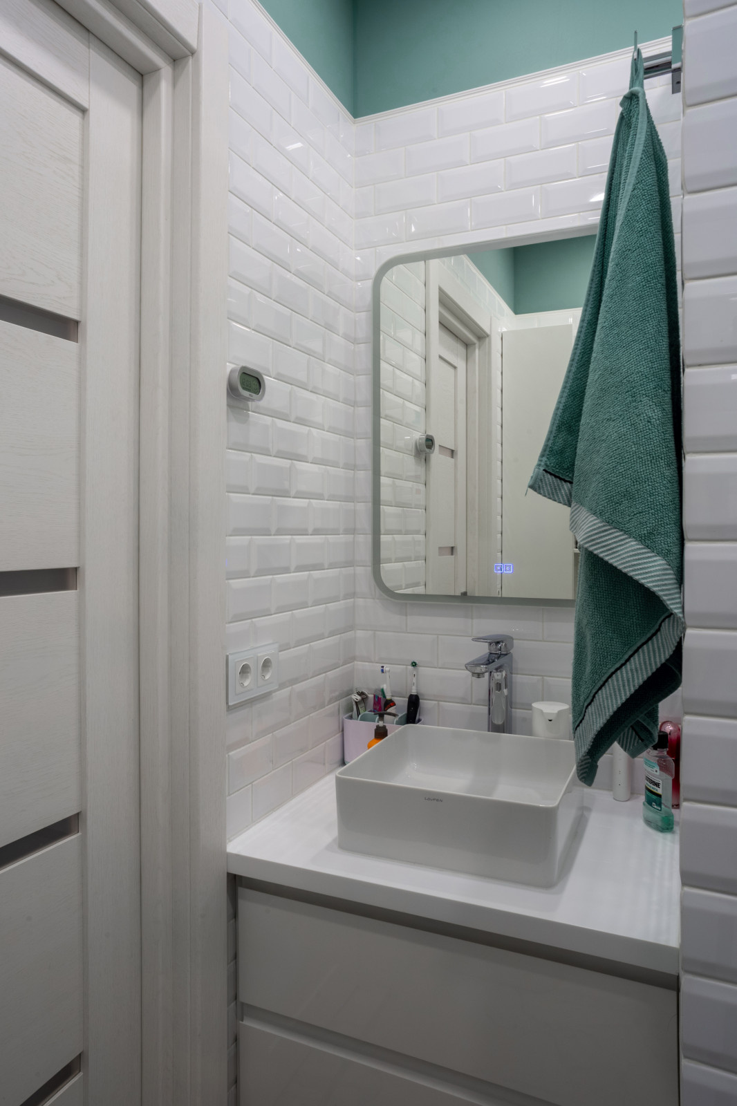 Ванная комната в светлых тонах