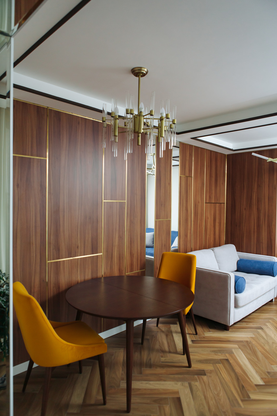 Кухня-гостиная с 3D-фасадами