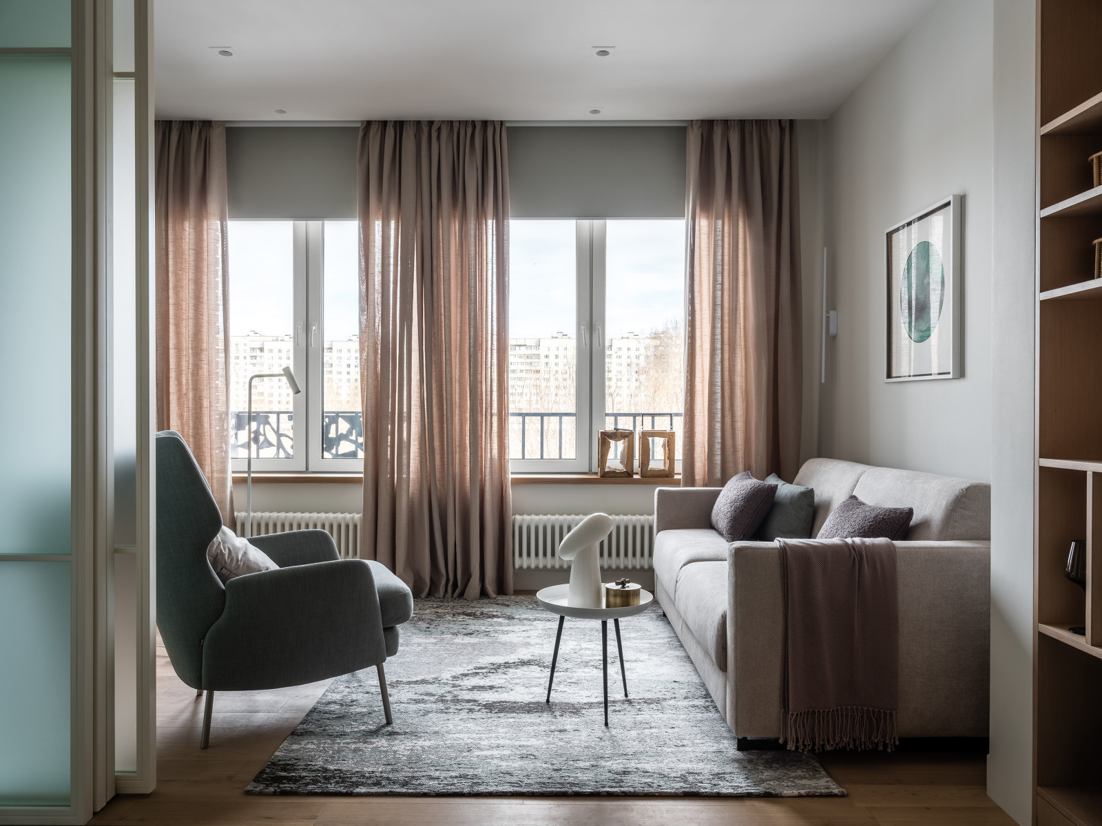 Квартира для семьи из трех человек на 45 кв.м.